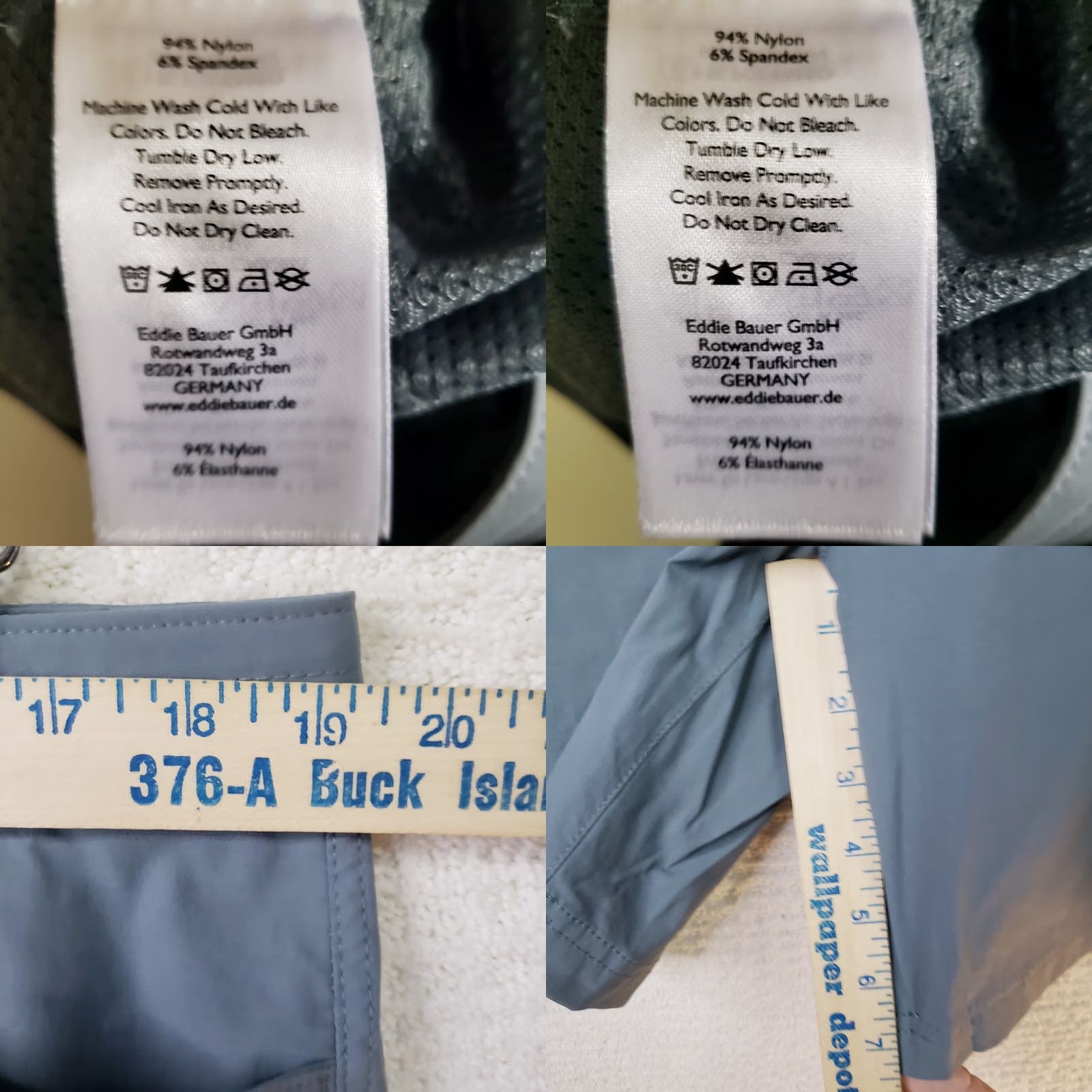 Eddie Bauer VINTAGE? No — Eddie Bauer Womens Hiking Chino Shorts Gray 7" Inseam Size 16 Nylon Stretch Regular Waist 36 Zip Size 25" / US 0 / IT 36 - 9 Thumbnail
