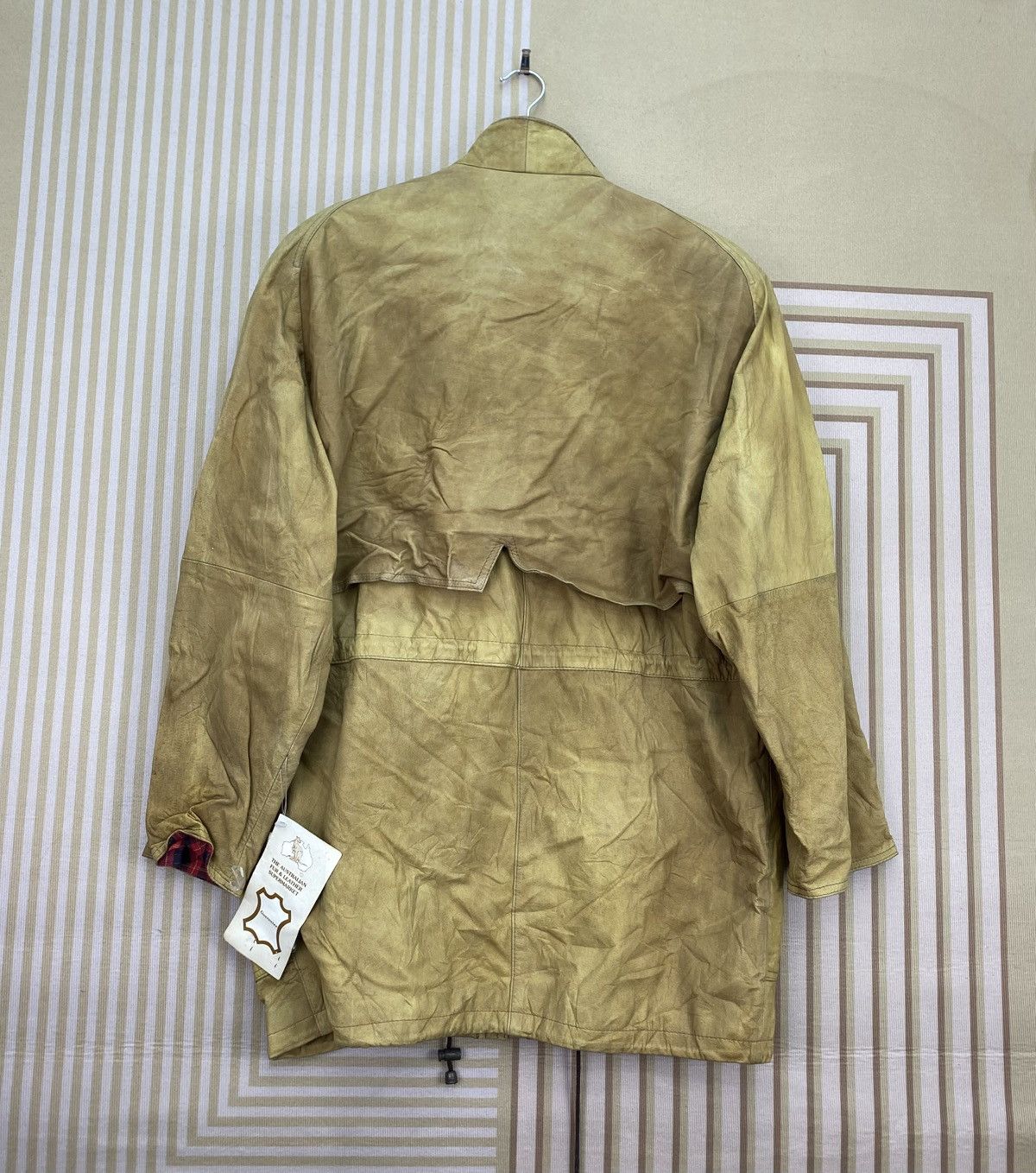 Jaded by Knight 🫶 vintage Knight Leather Field Jacket Checked Lining Size US S / EU 44-46 / 1 - 2 Thumbnail
