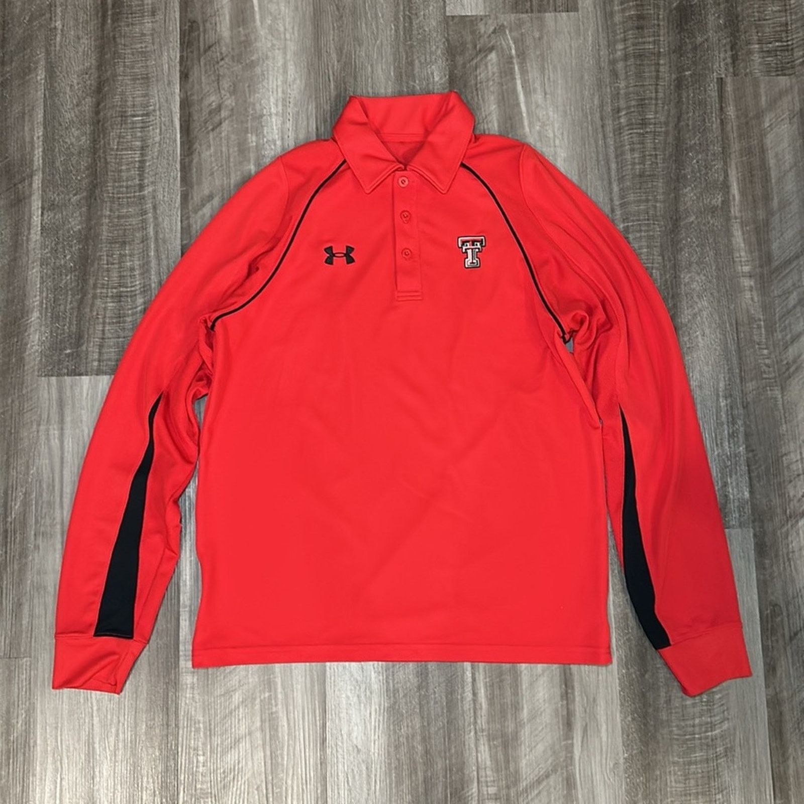 Under Armour Texas Tech Red Raiders Under Armour Long Sleeve Polo - Small Size US S / EU 44-46 / 1 - 2 Thumbnail