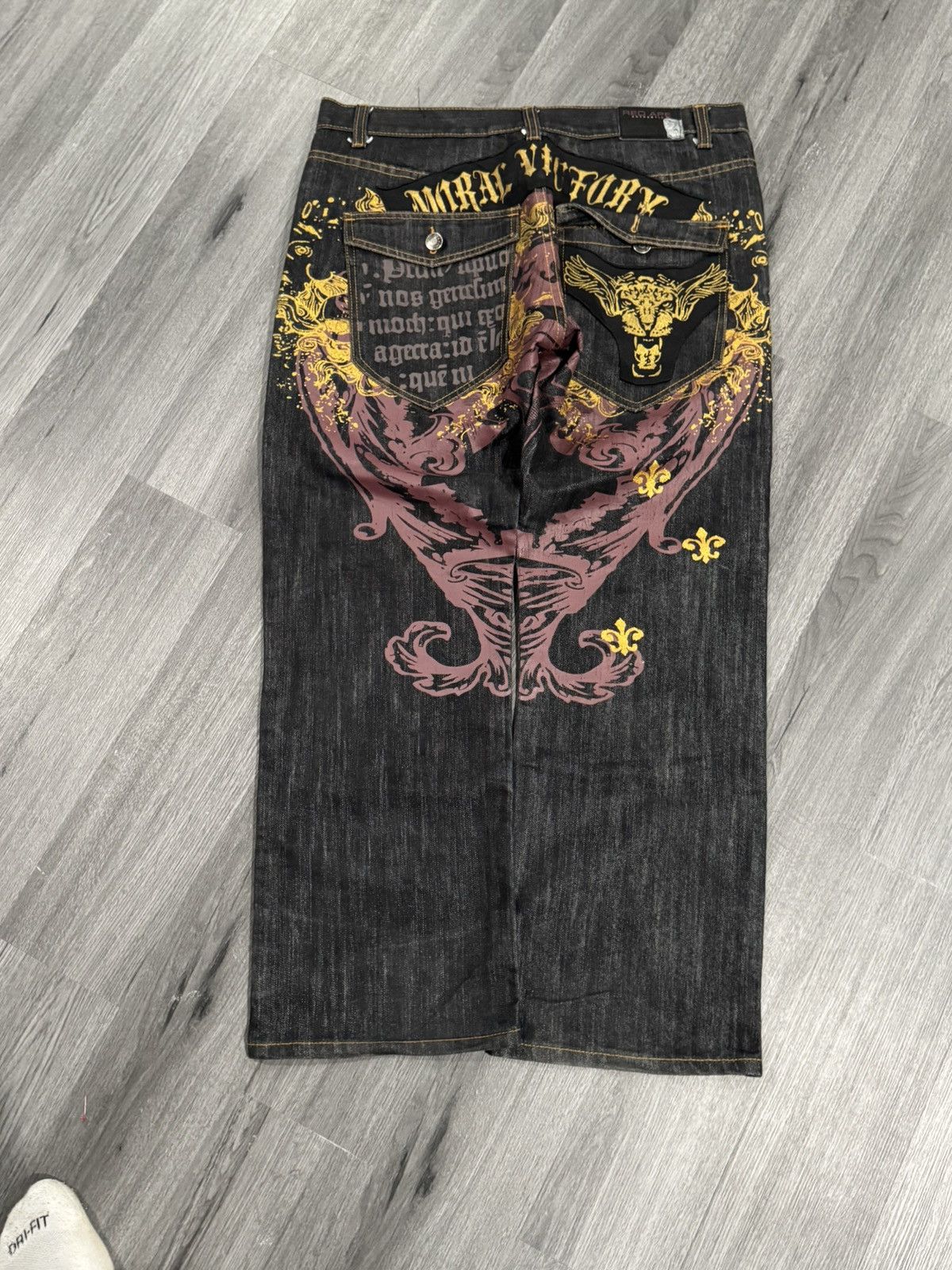 Other Vintage Red Ape Jeans Mens 38x33 Moral Victory Lion Size US 40 / EU 56 - 4 Thumbnail