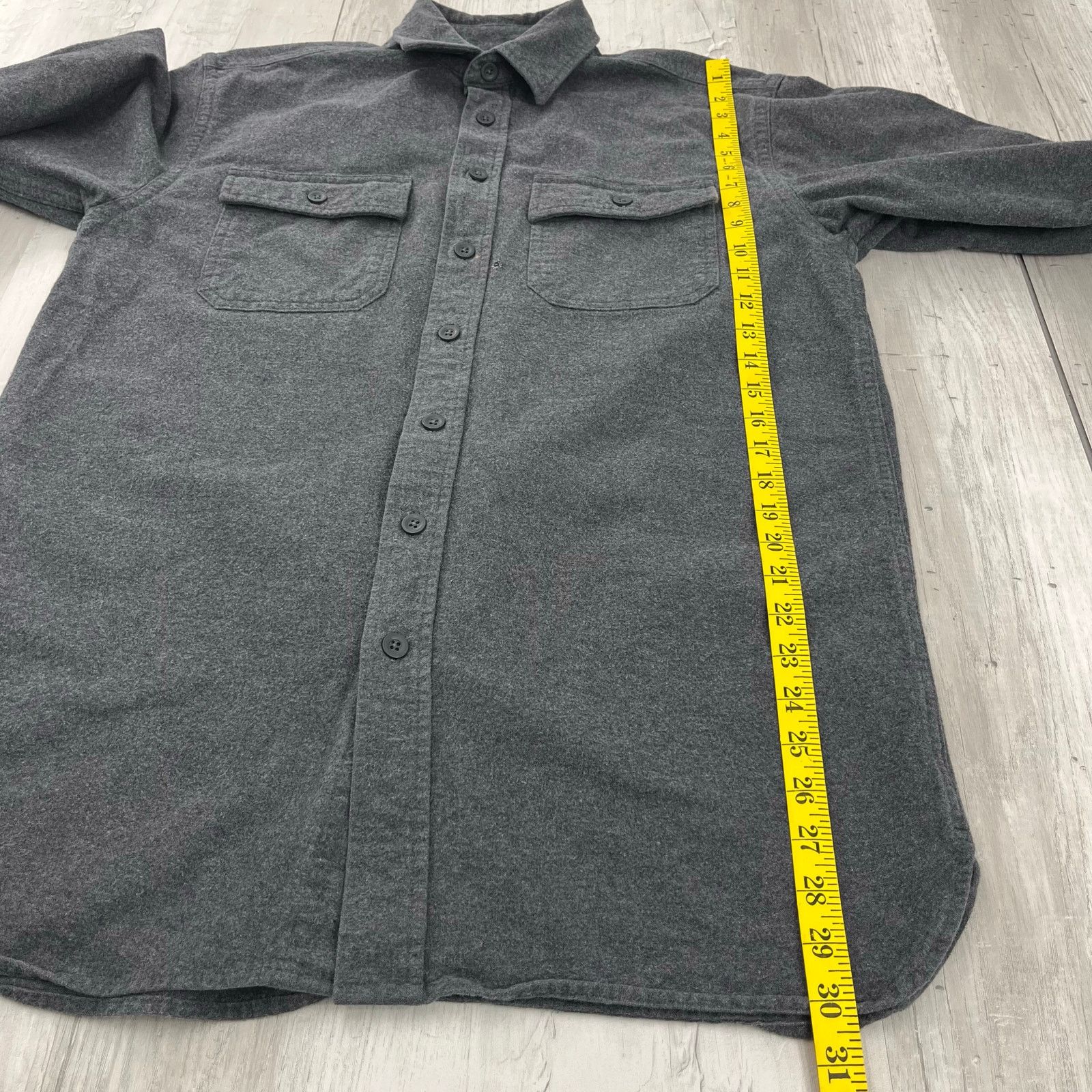 L.L. Bean L.L. Bean Dark Gray Cotton Button Up Shirt Tall Size US M / EU 48-50 / 2 - 8 Thumbnail