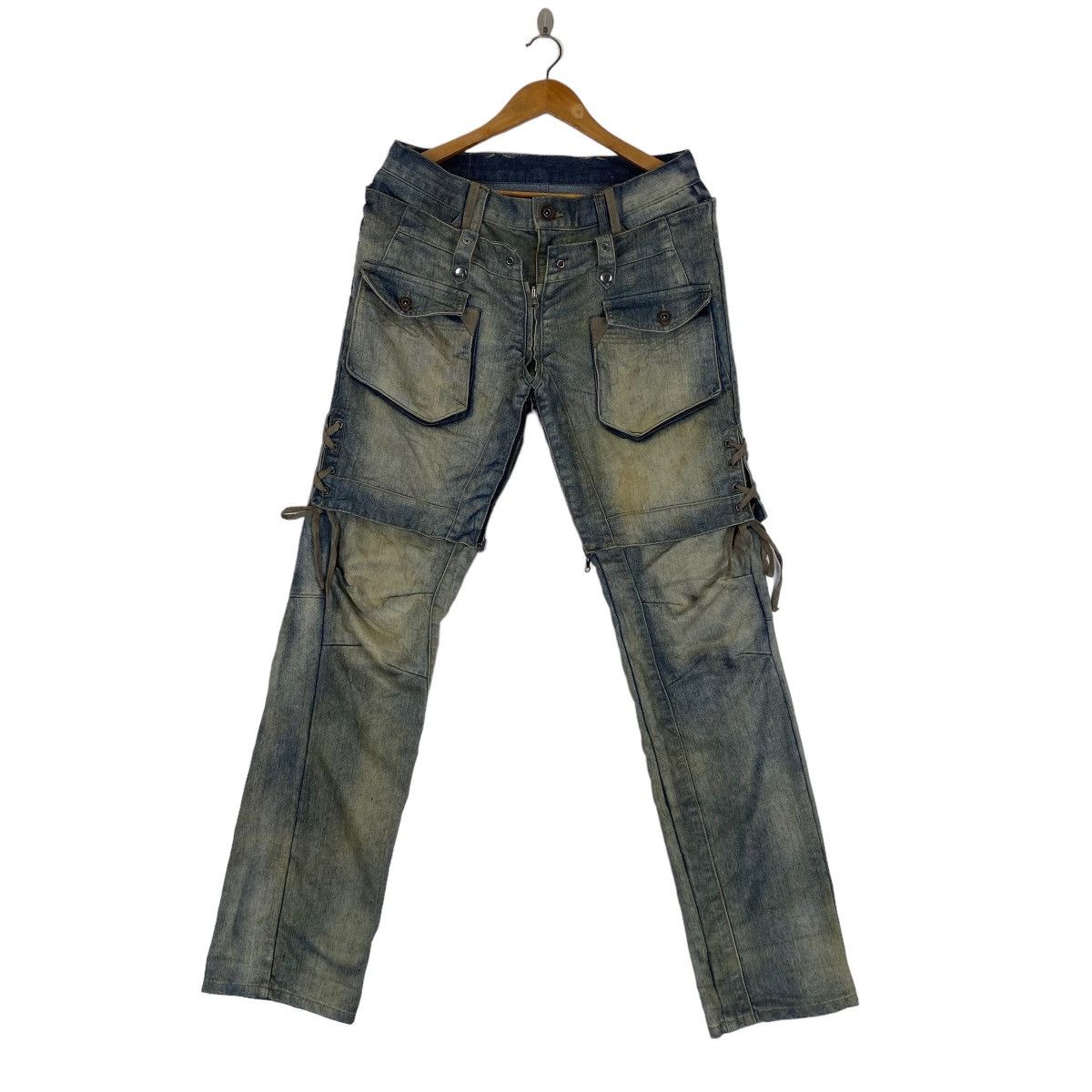 Japanese Brand ☀️PPFM Destruct Product Eastern Rock jeans Size US 33 - 3 Thumbnail