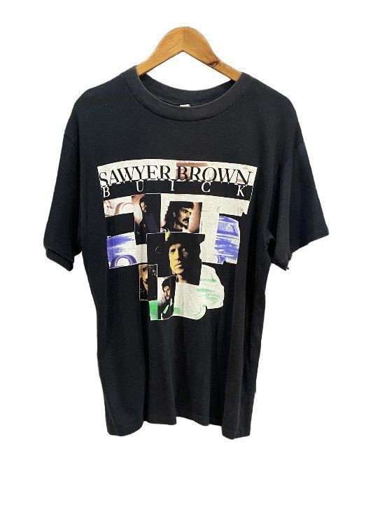 Band Tees × Vintage ✅ VINTAGE SAWYER BROWN Buick album country band shirt Size US L / EU 52-54 / 3 - 1 Thumbnail