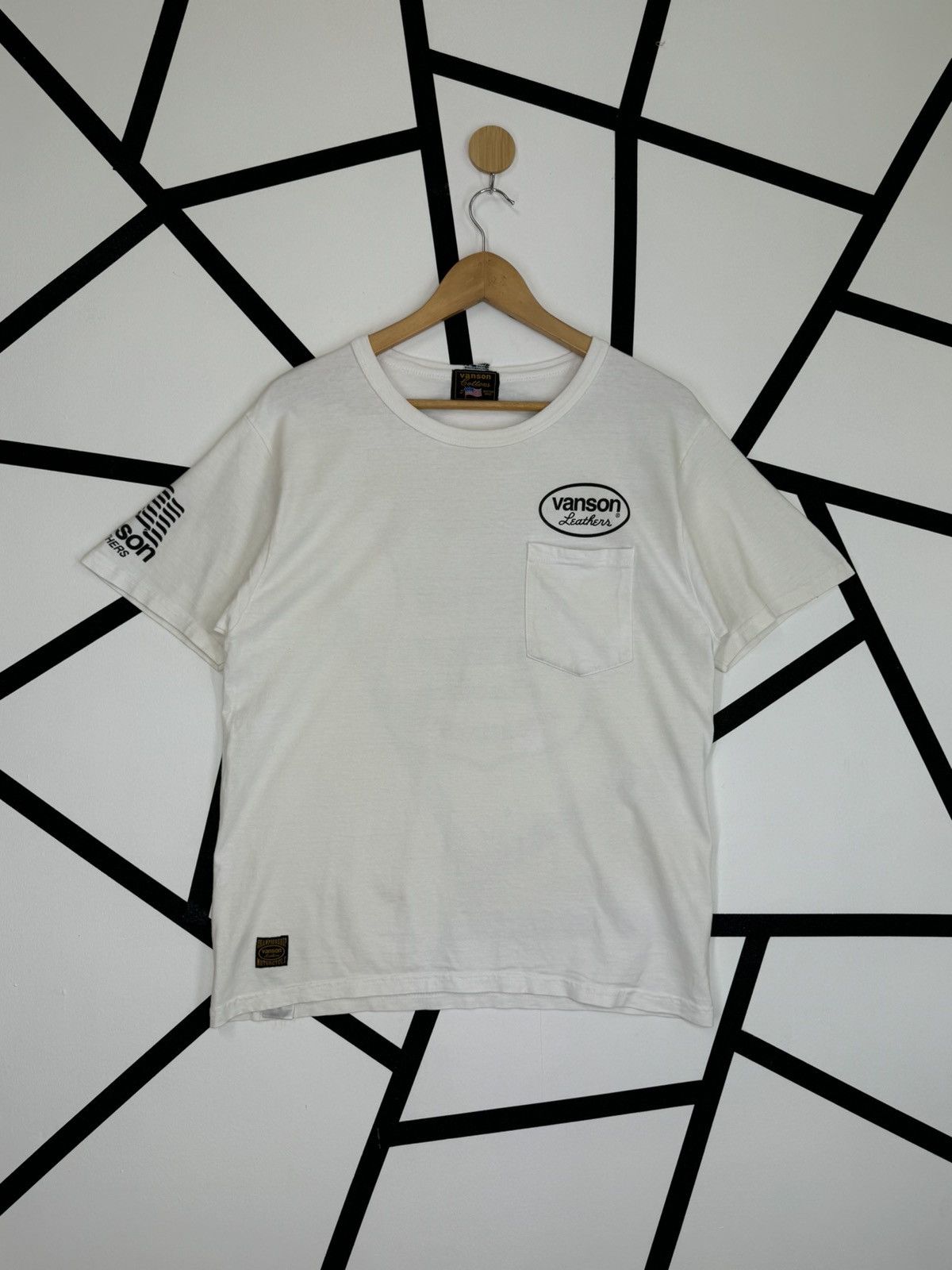 Vanson Leathers VANSON LEATHERS MASSACHUSETTS POCKET TEE Size US M / EU 48-50 / 2 - 2 Thumbnail