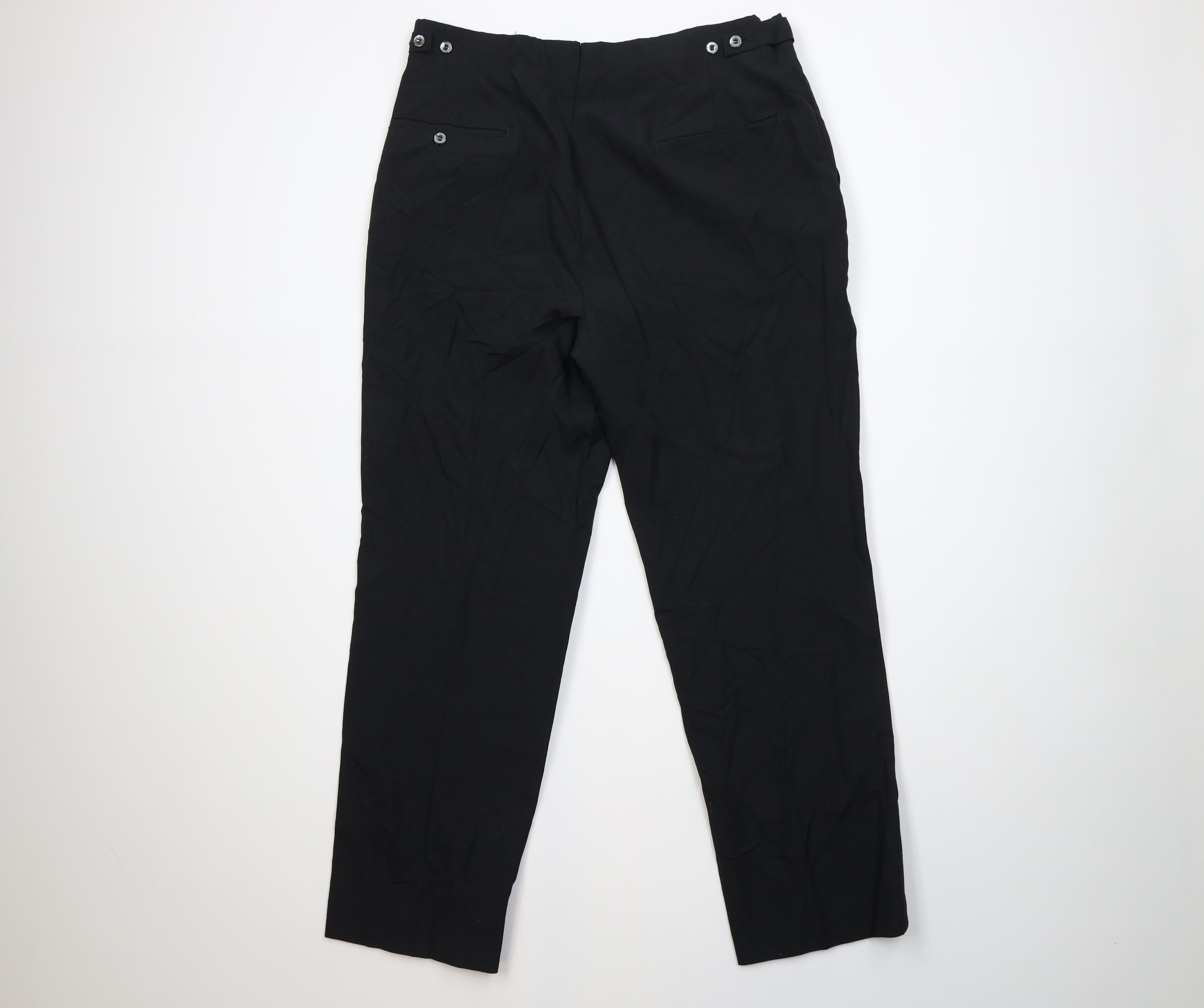 Vintage Vintage 50s Streetwear Gabardine Knit Chino Pants Black USA Size US 34 / EU 50 - 8 Thumbnail