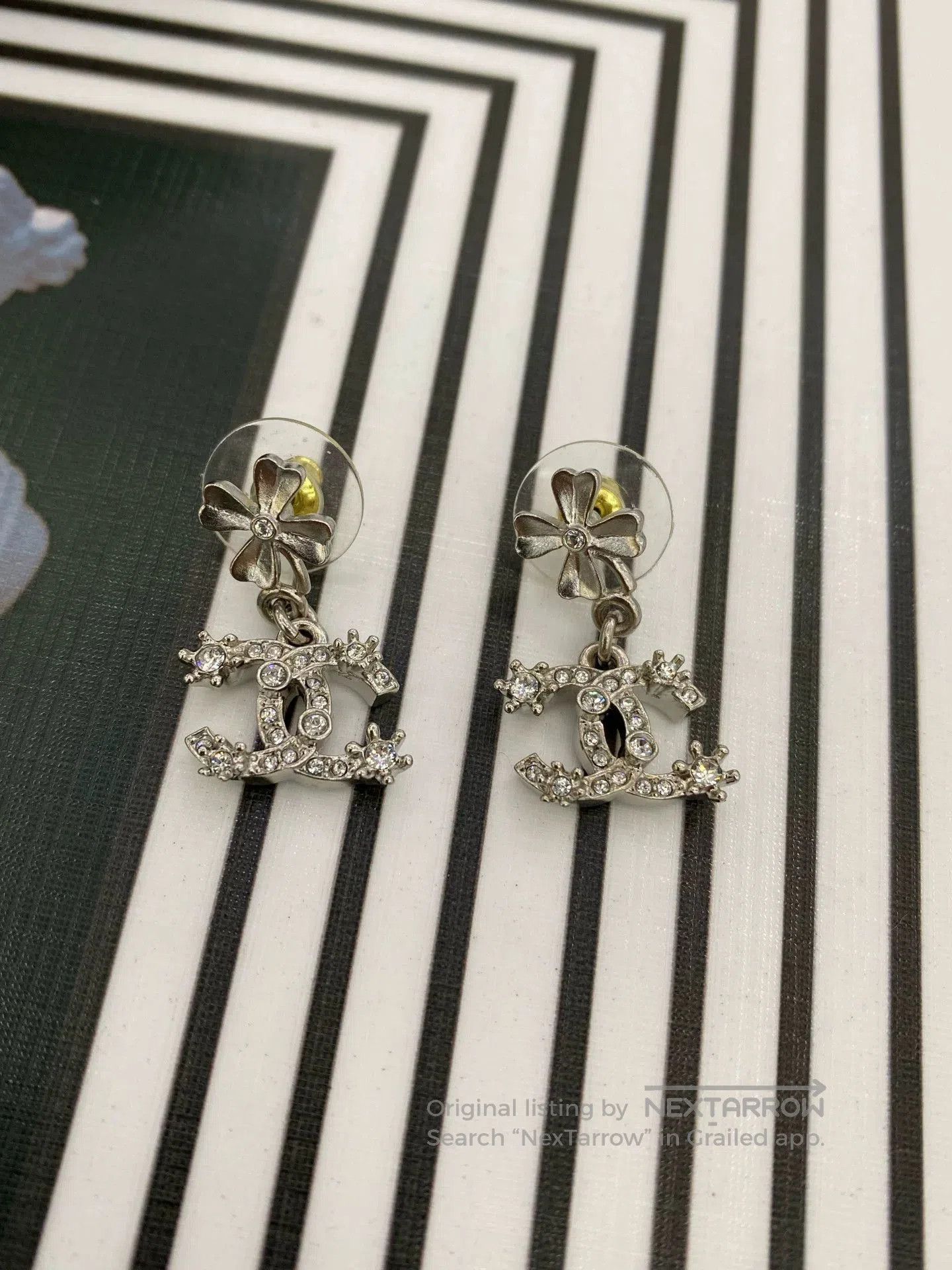 Chanel Chanel 23p Clover Diamond Double C Earrings. Size ONE SIZE - 3 Thumbnail