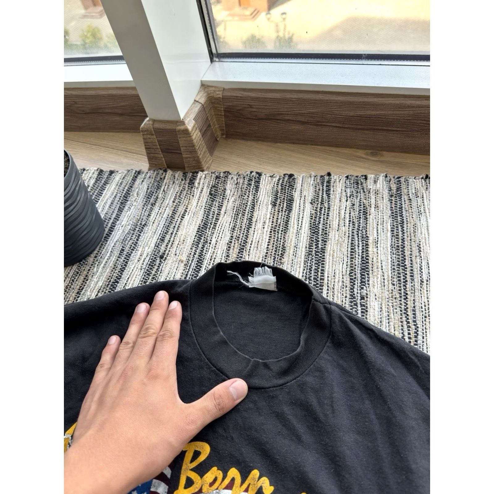 Harley Davidson VINTAGE Harley-Davidson Born in the USA T Shirt M Black | USA, 80s, Motorcycle, Classic, NY, Merch, Logo Mens Size US M / EU 48-50 / 2 - 7 Thumbnail