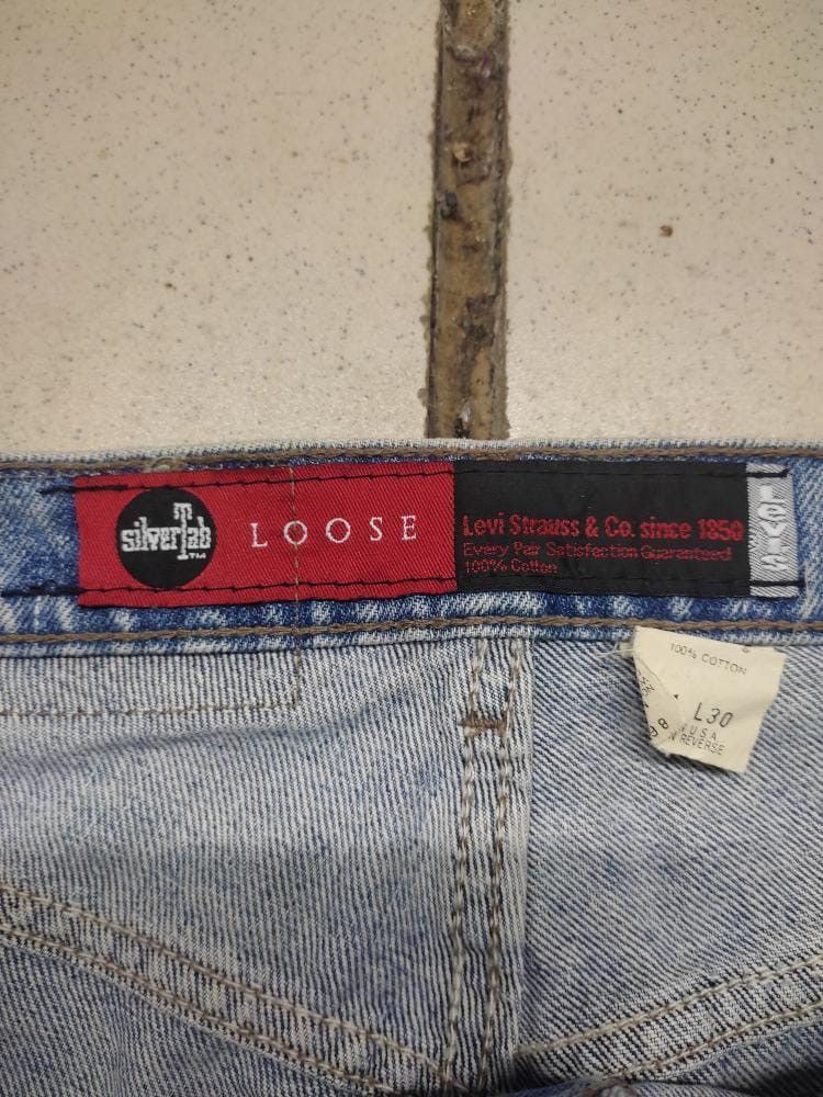 Levi's Vintage Clothing VINTAGE LEVIS SILVER TAB DISTRESSED JEANS MUD WASH FADED Size US 31 - 7 Thumbnail