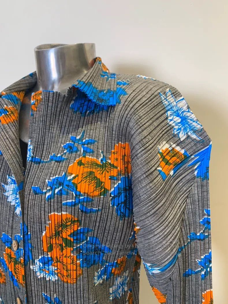 Issey Miyake Issey Miyake Vintage Retro Floral Long Sleeve Cardigan Size L / US 10 / IT 46 - 5 Thumbnail