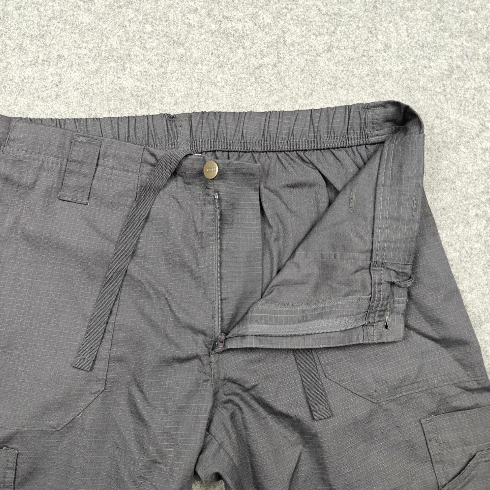 Carhartt Carhartt Pants Mens Medium Gray Force Cargo Ripstop Workwear Outdoor Elastic Size US 31 - 3 Thumbnail