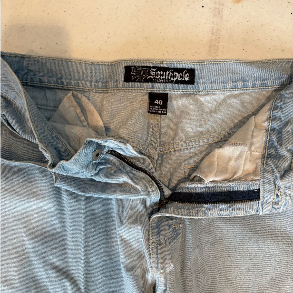 Southpole × Vintage Southpole Baggy Denim Jeans Y2K Mens 38x28 Wide Leg Skater Size US 38 / EU 54 - 11 Thumbnail