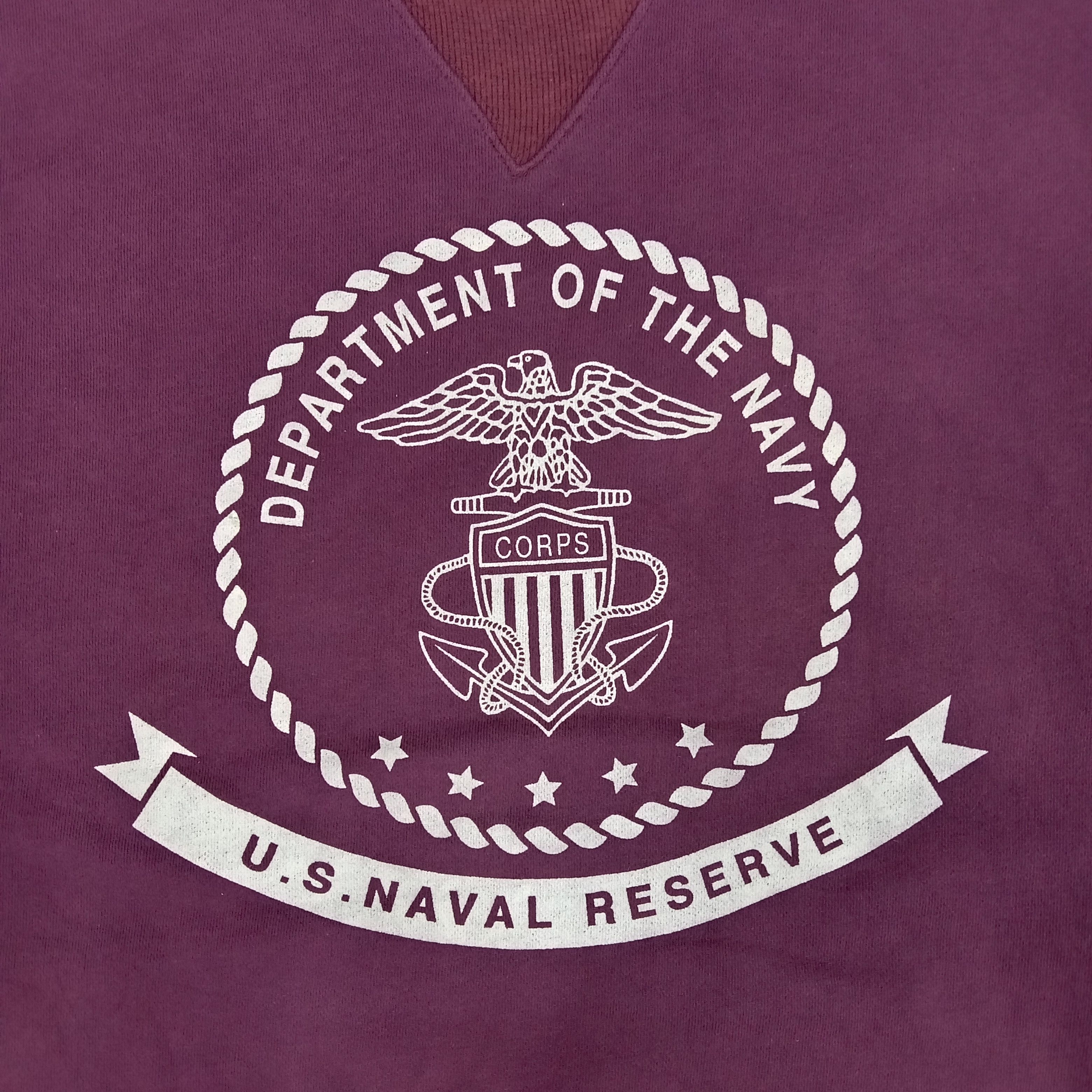 Vintage Department Of the Navy U.S Naval Reserve Sweatshirt Size US XXL / EU 58 / 5 - 2 Thumbnail