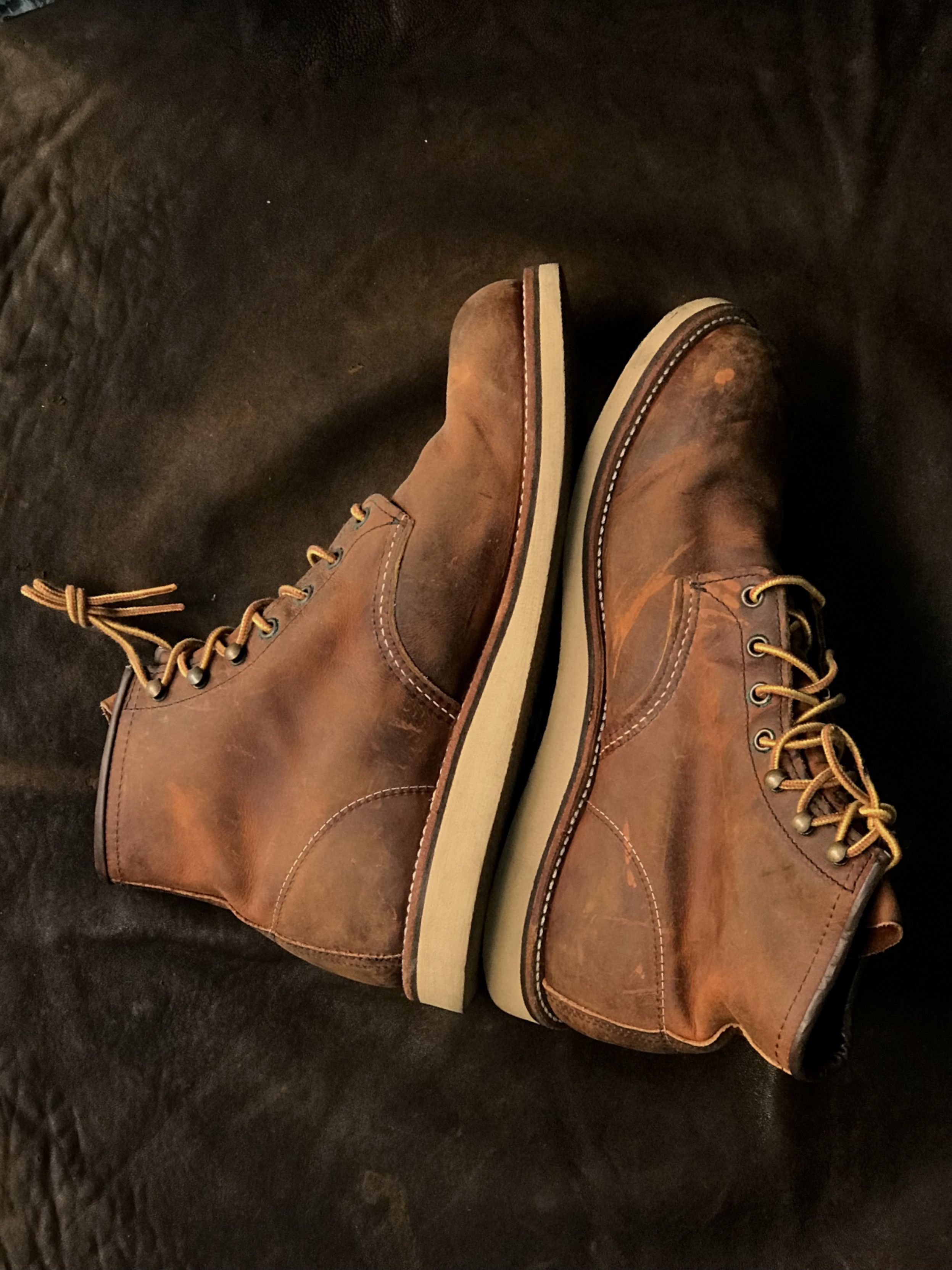 Red Wing RED WING made in USA ROVER BOOTS oiled leather copper Size US 10.5 / EU 43-44 - 3 Thumbnail