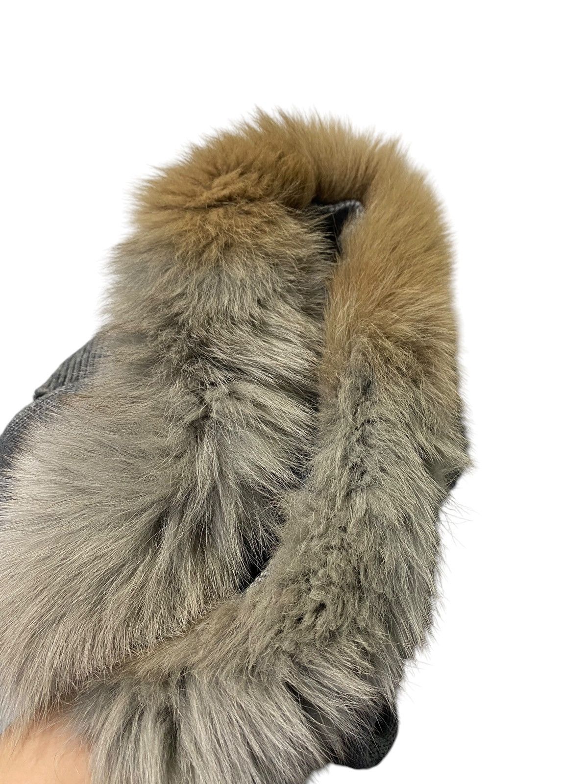 Japanese Brand 2000s Japan Knitted bat wing Fur Hoodie Size US L / EU 52-54 / 3 - 4 Thumbnail