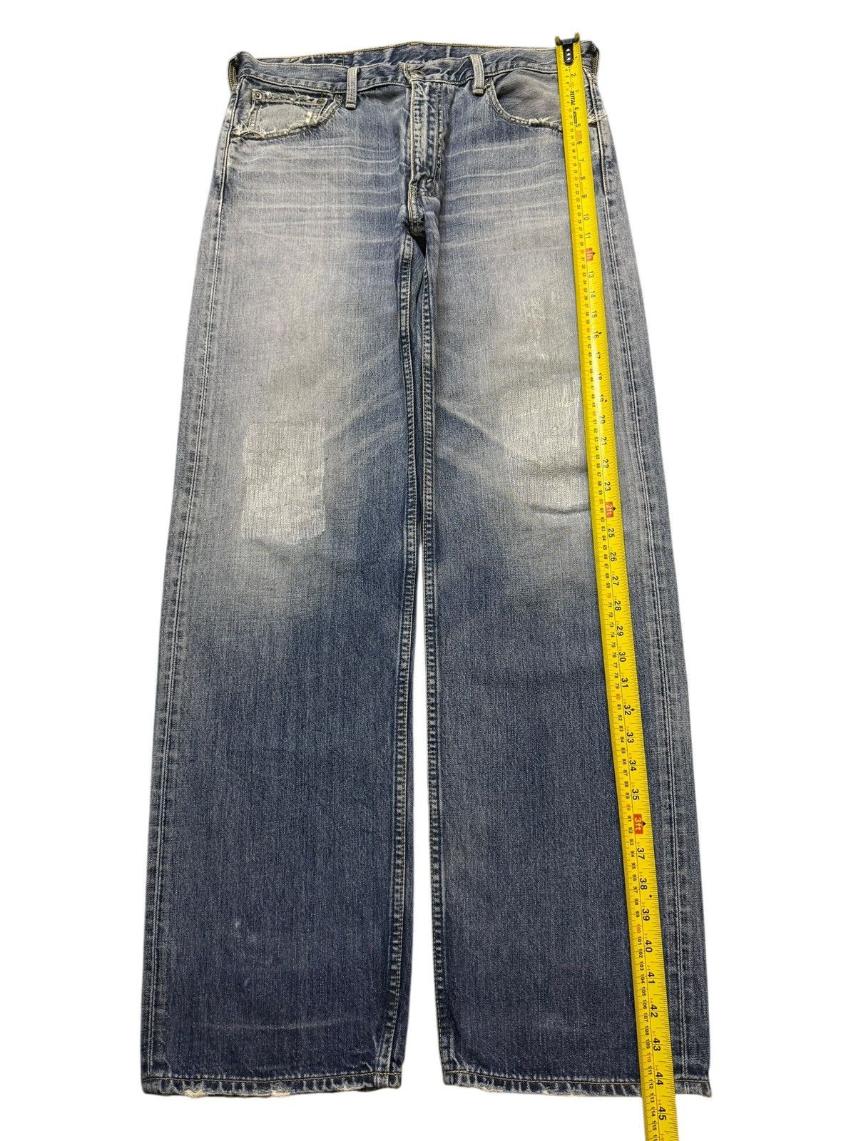 Levi's Vintage 90s Levis 503 Blue Faded Wash Wide Leg Loose Jeans Size US 34 / EU 50 - 10 Thumbnail