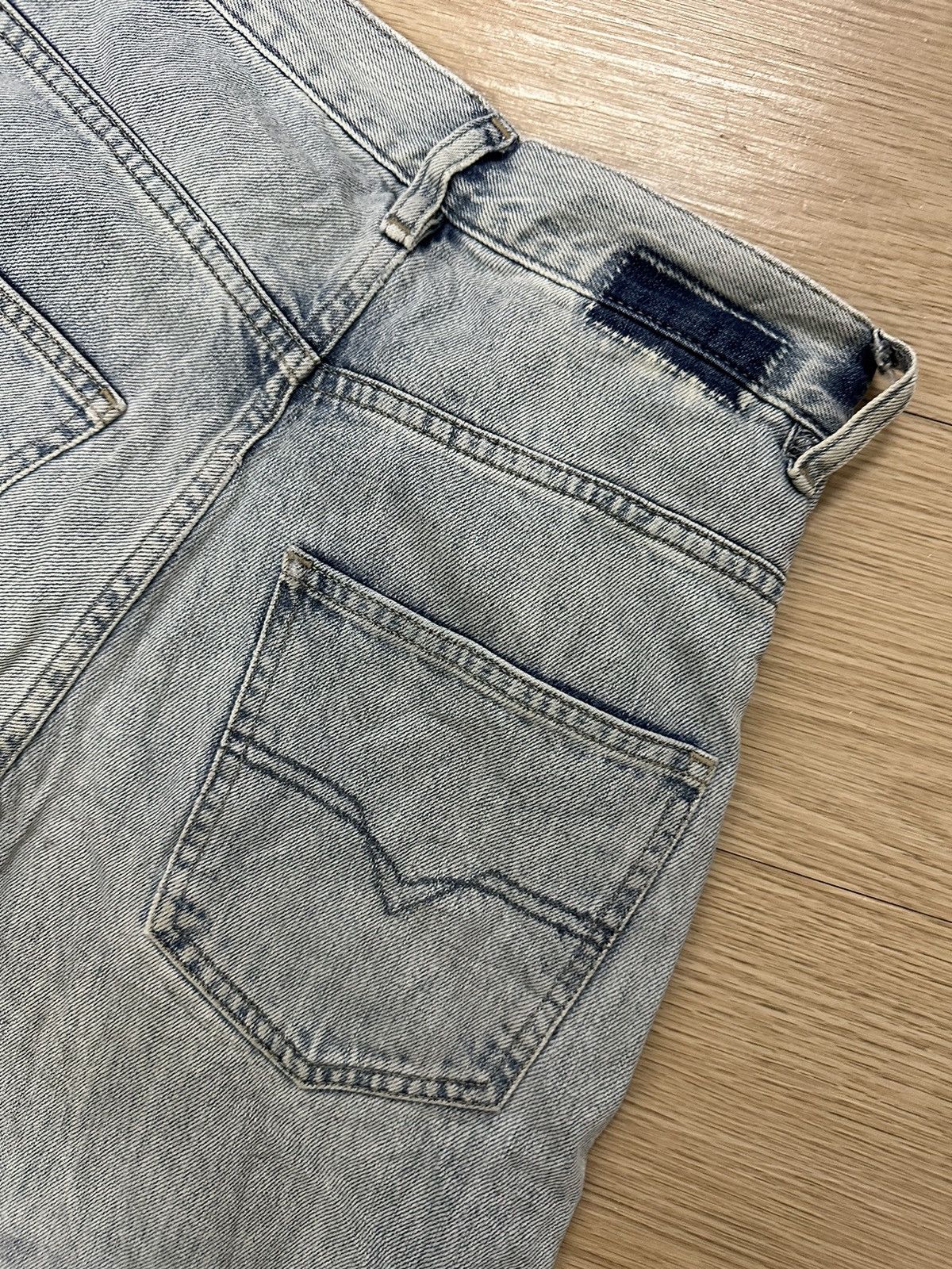 Designer × Diesel Vintage Y2K Diesel Regular Straight High Waist Baggy Jeans Size 23" - 14 Thumbnail