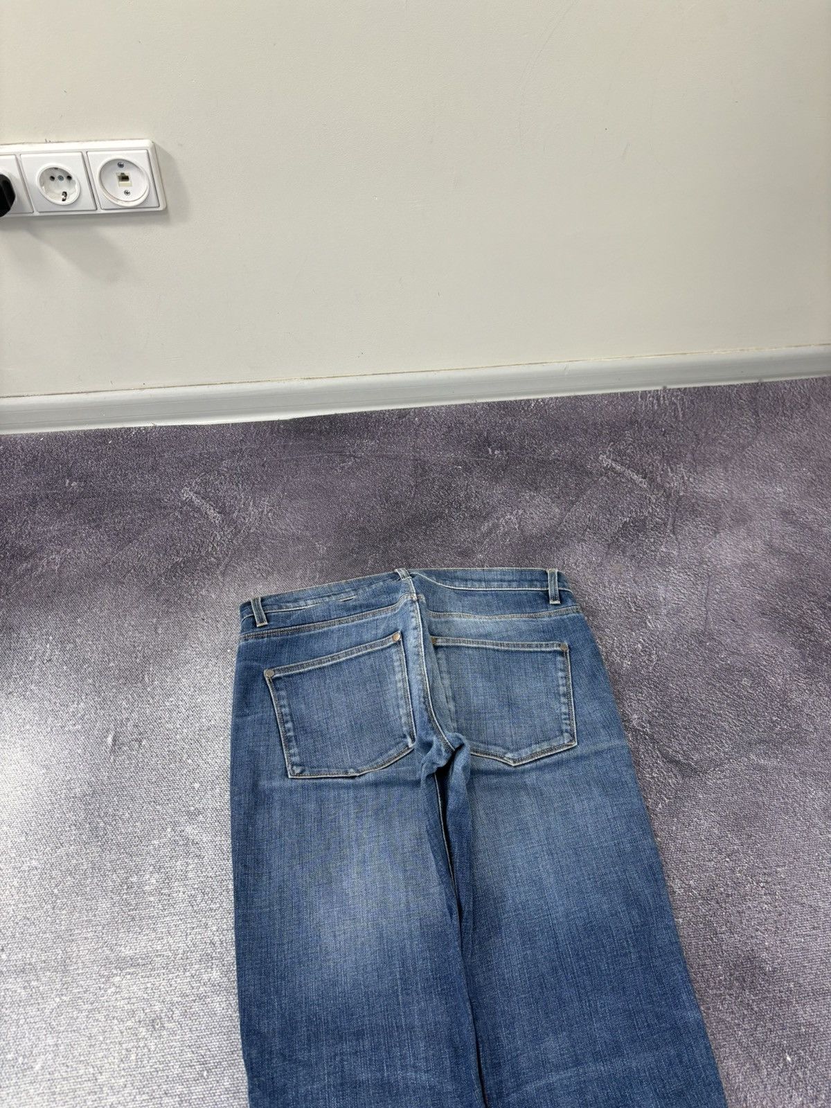 Acne Studios Acne Studios Max Prince Faded Blue Slim Straight Denim Jeans Size US 31 - 11 Thumbnail