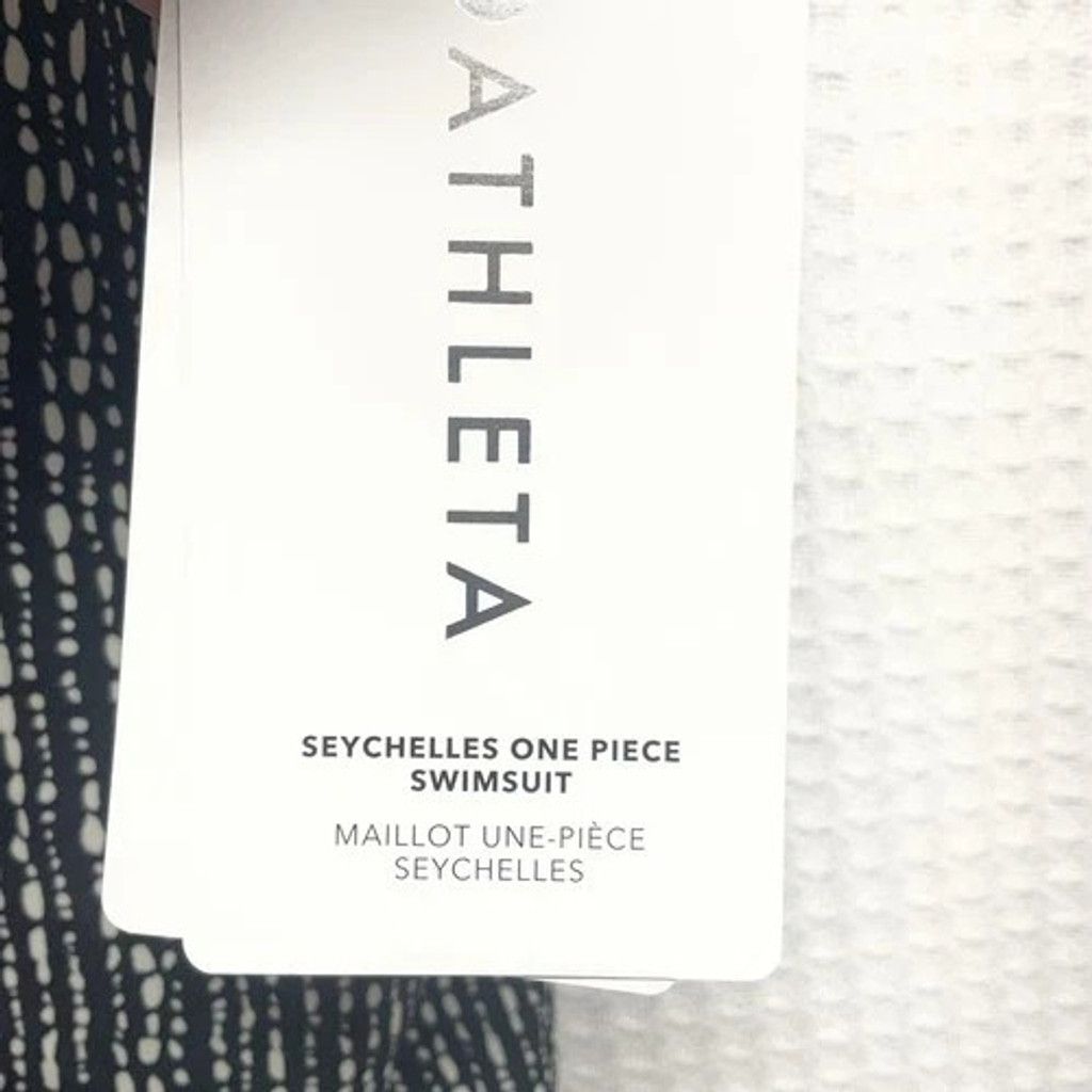 Athleta NWT Athleta UPF Seychelles One Piece Swimsuit Women XL Rice Size ONE SIZE - 4 Thumbnail