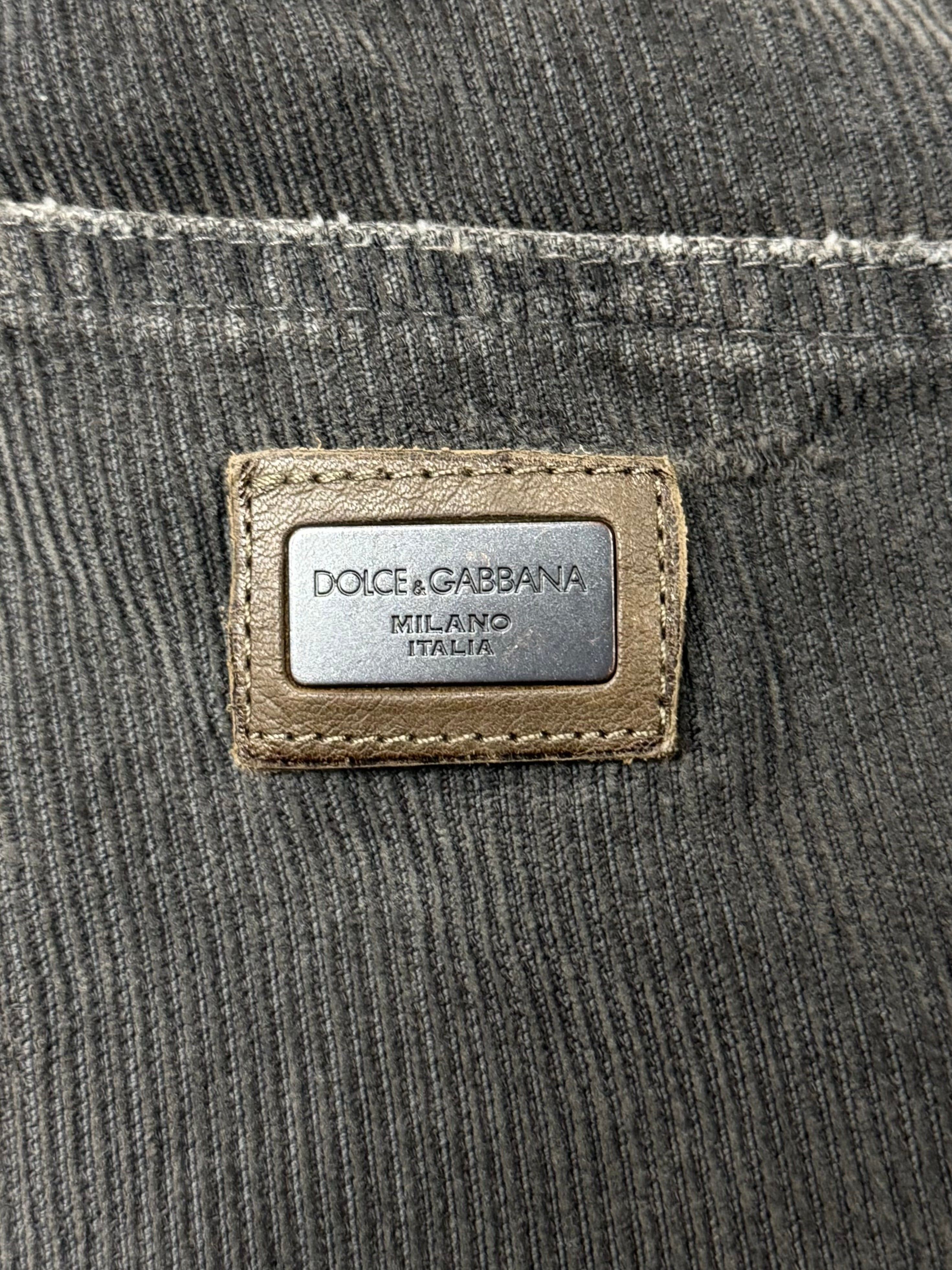 Dolce & Gabbana Dolce & Gabbana Mainline Brown Corduroy Bootcut Pants Size US 30 / EU 46 - 5 Thumbnail