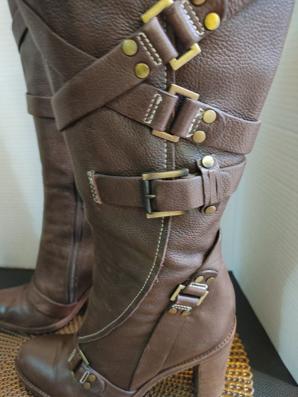 Bcbgmaxazria BCBGMAX Azria Steampunk Style Leather Boots Size 9 Size US 9 / IT 39 - 2 Thumbnail