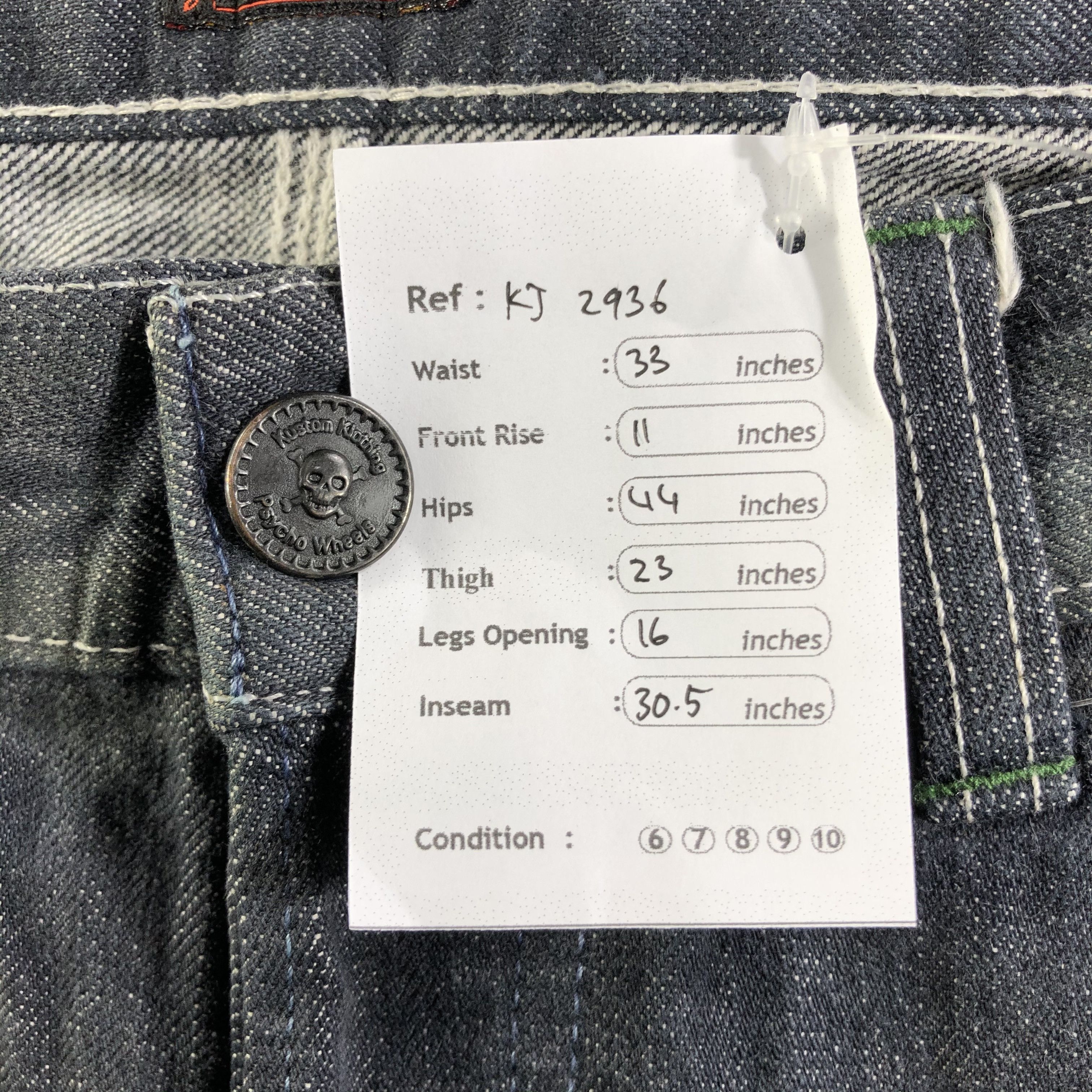 Japanese Brand Vintage Japanese Psycho Wheels Carpenter Jeans KJ2936 Size US 32 / EU 48 - 11 Thumbnail