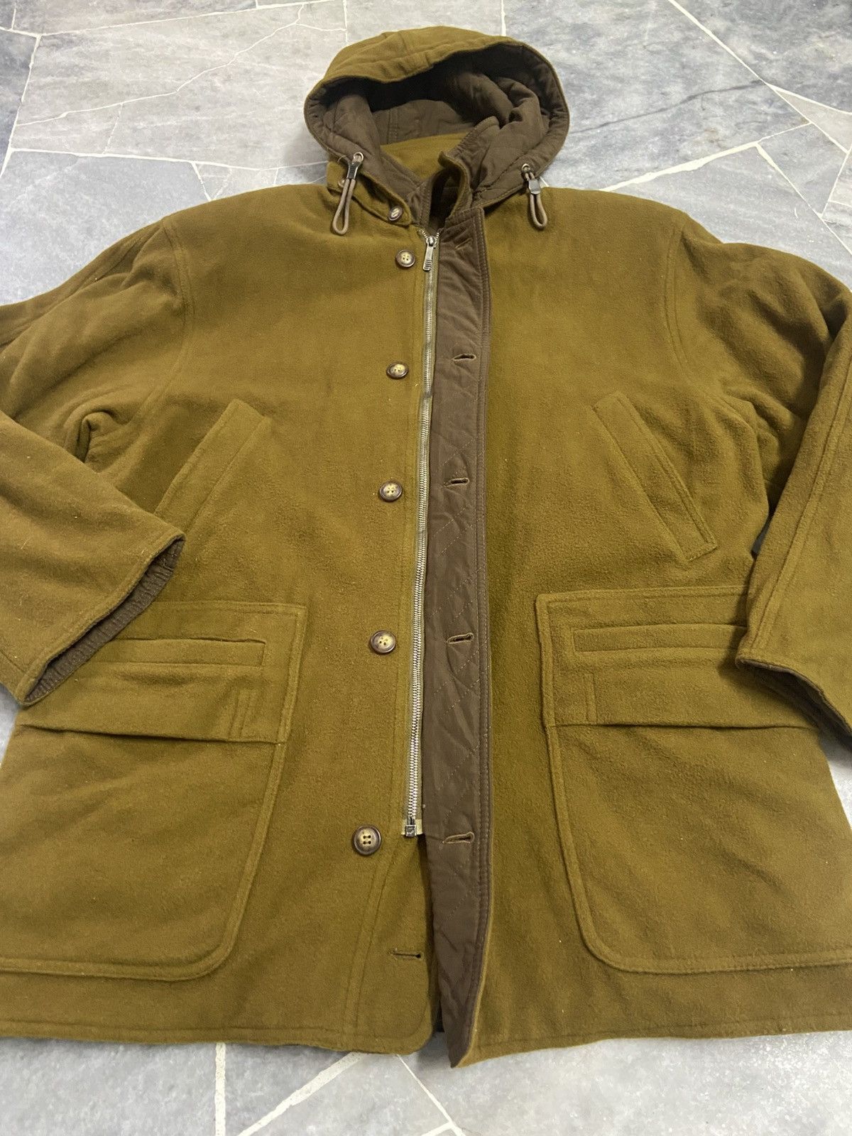Givenchy Vintage Givenchy Gentleman Reversible Quilted Wool jacket Size US L / EU 52-54 / 3 - 1 Thumbnail