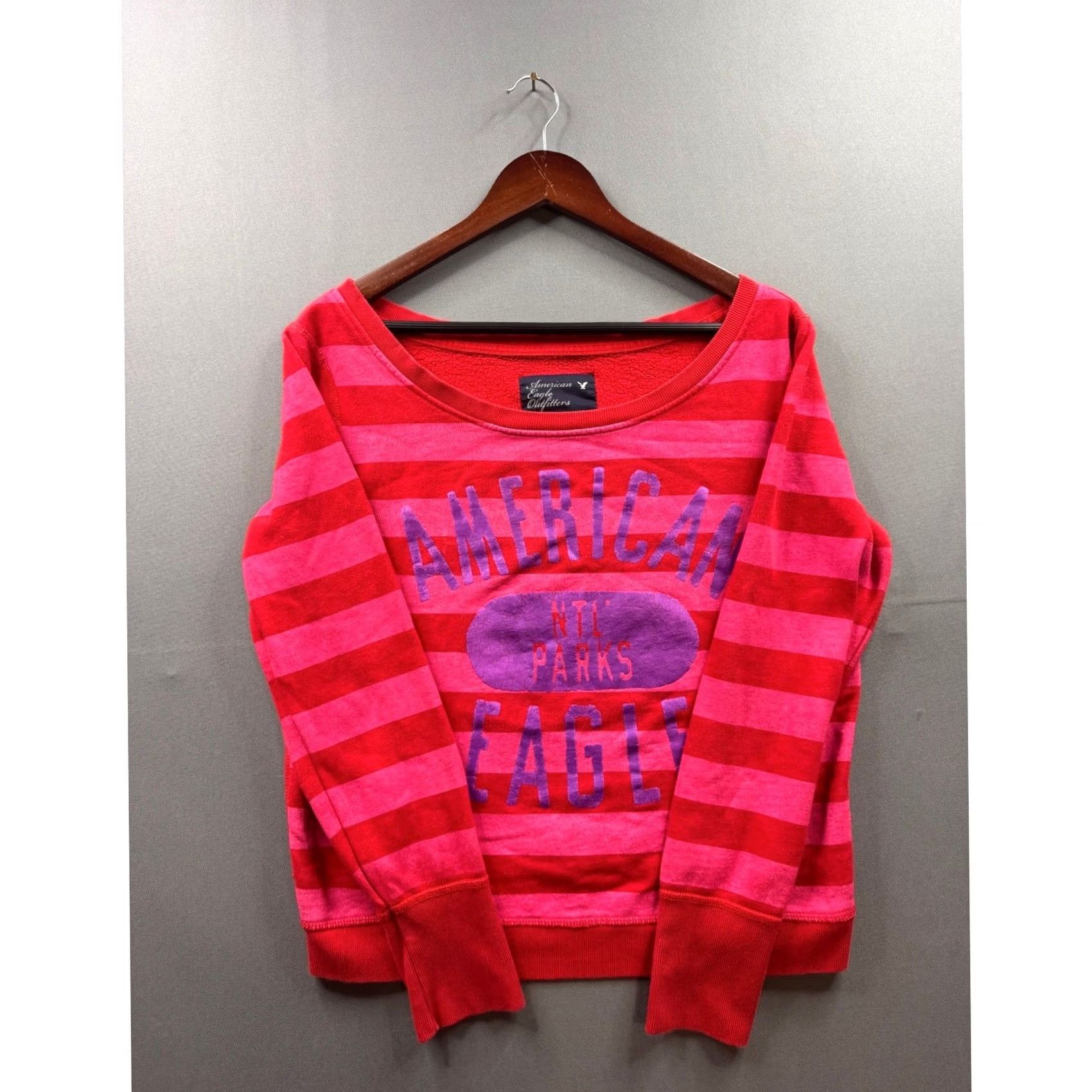 American Eagle Outfitters American Eagle Outfitters Sweatshirt Striped National Parks Graphic Pullover Womens M Multicolor Long Sleeve Casual Sweatshirt Size M / US 6-8 / IT 42-44 - 2 Thumbnail