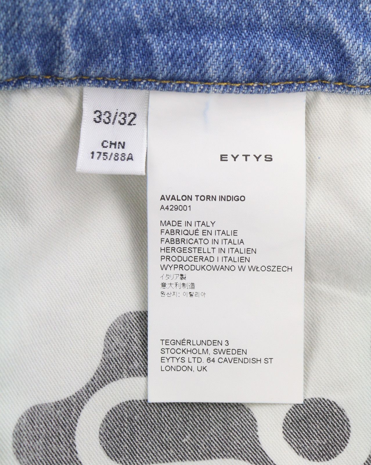 Eytys AVALON TORN INDIGO BOOTCUT W33/L32 RRP370 88893 Size US 33 - 8 Thumbnail