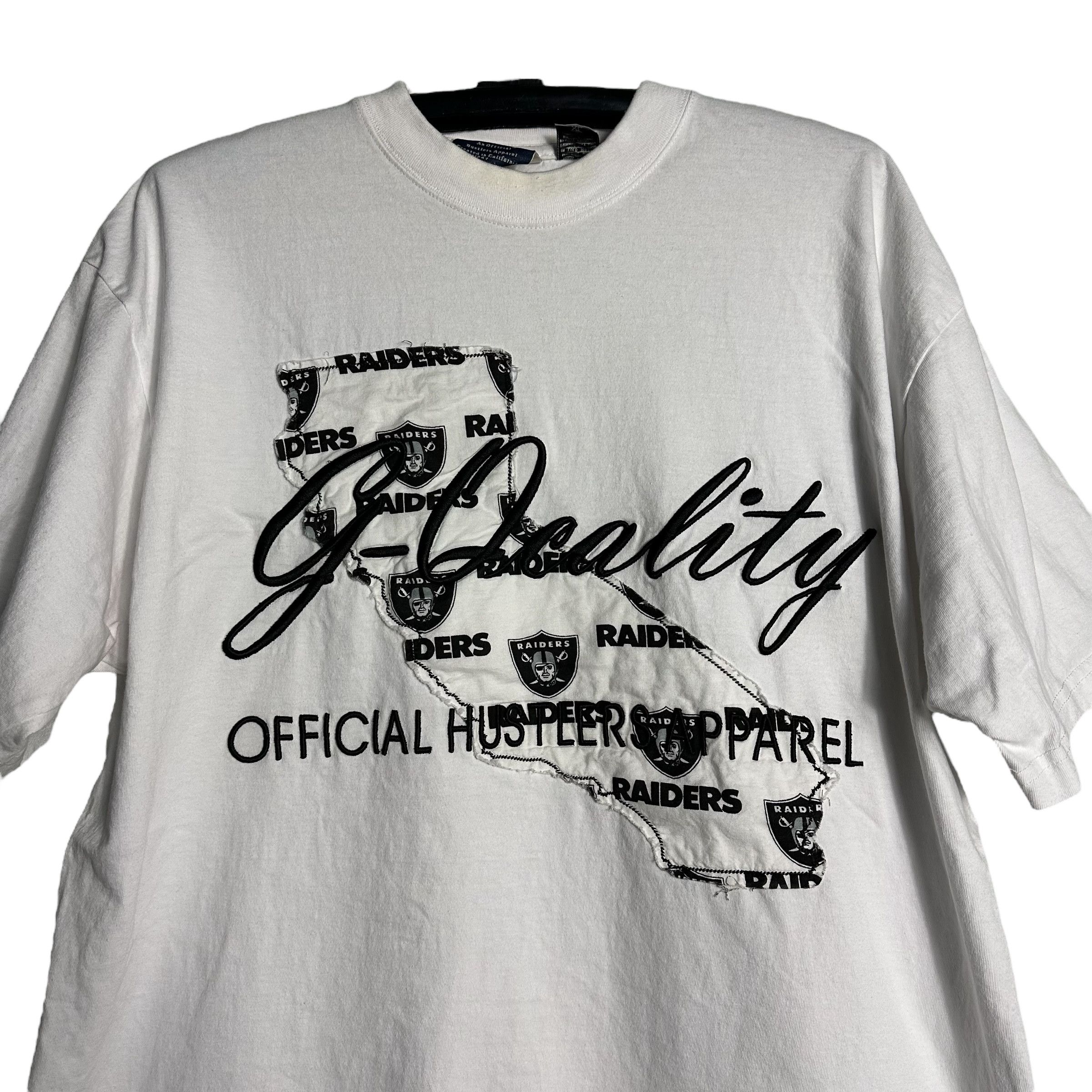 NFL × Vintage 🔥RARE🔥Vintage Las Vegas Raiders by G-Qcality T-shirt Size US XL / EU 56 / 4 - 2 Thumbnail