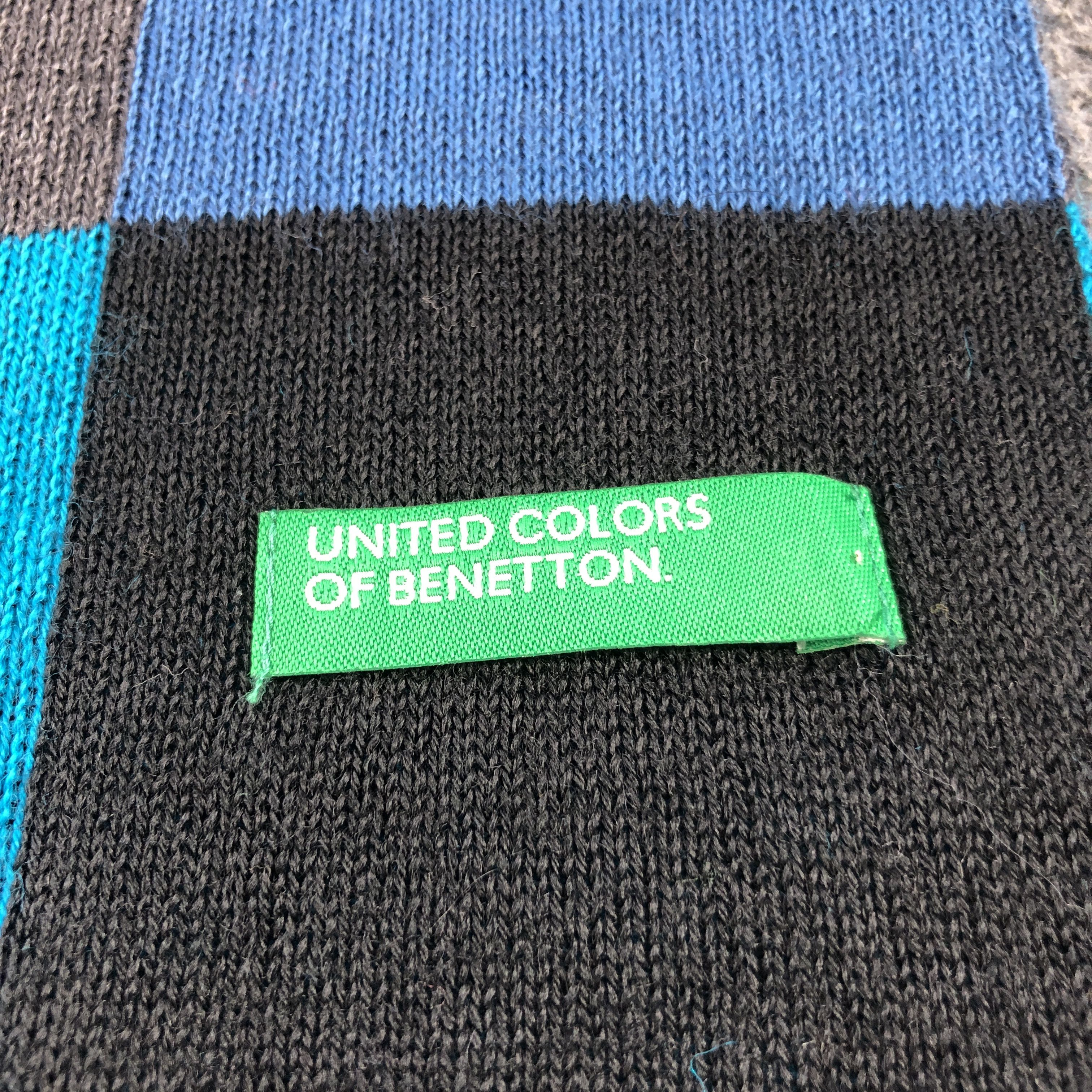 United Colors Of Benetton United Colors Of Benetton Wool Scarf Muffler V2880 Size ONE SIZE - 4 Thumbnail
