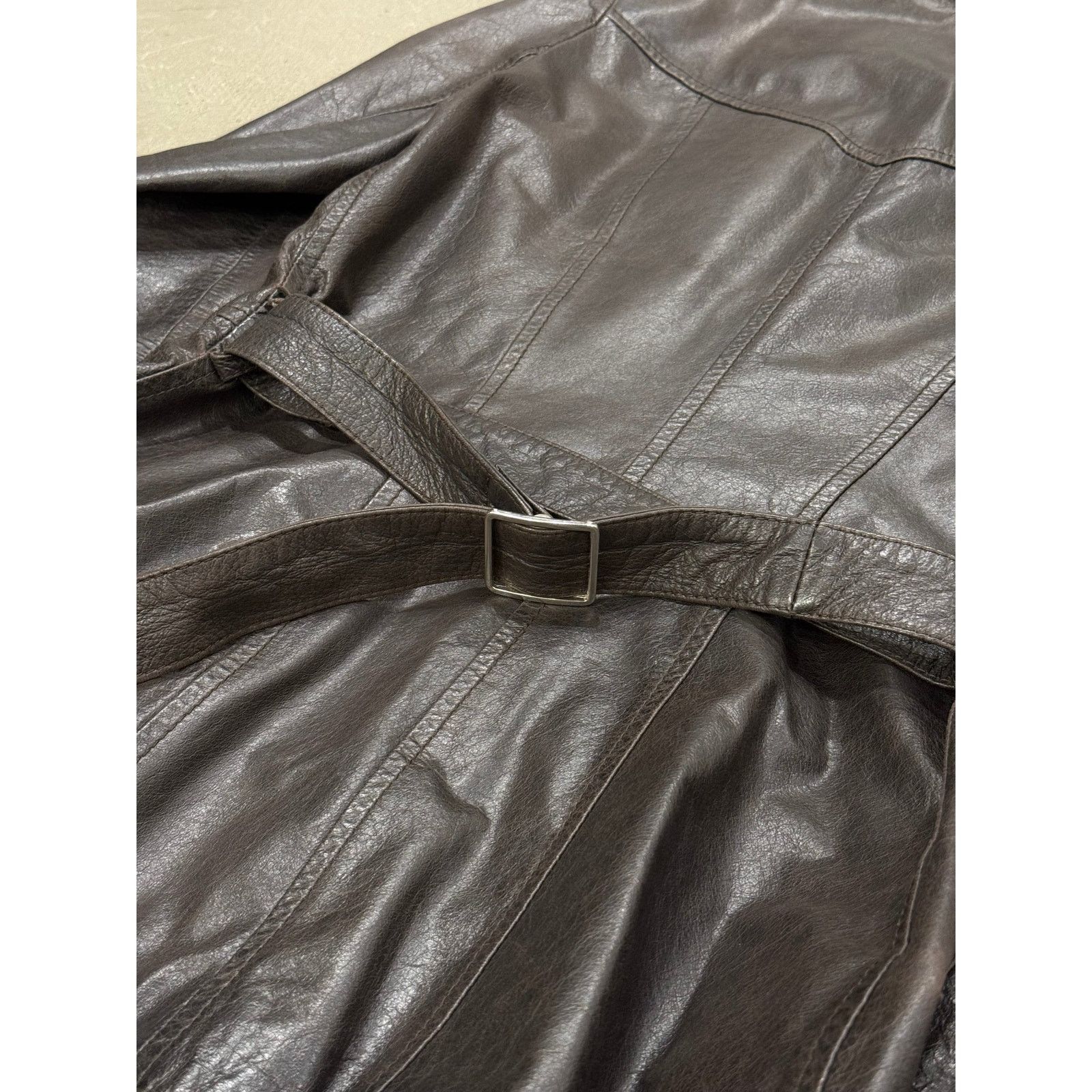 Dolce & Gabbana 1990s Dolce & Gabbana leather belted coat Size M / US 6-8 / IT 42-44 - 9 Thumbnail