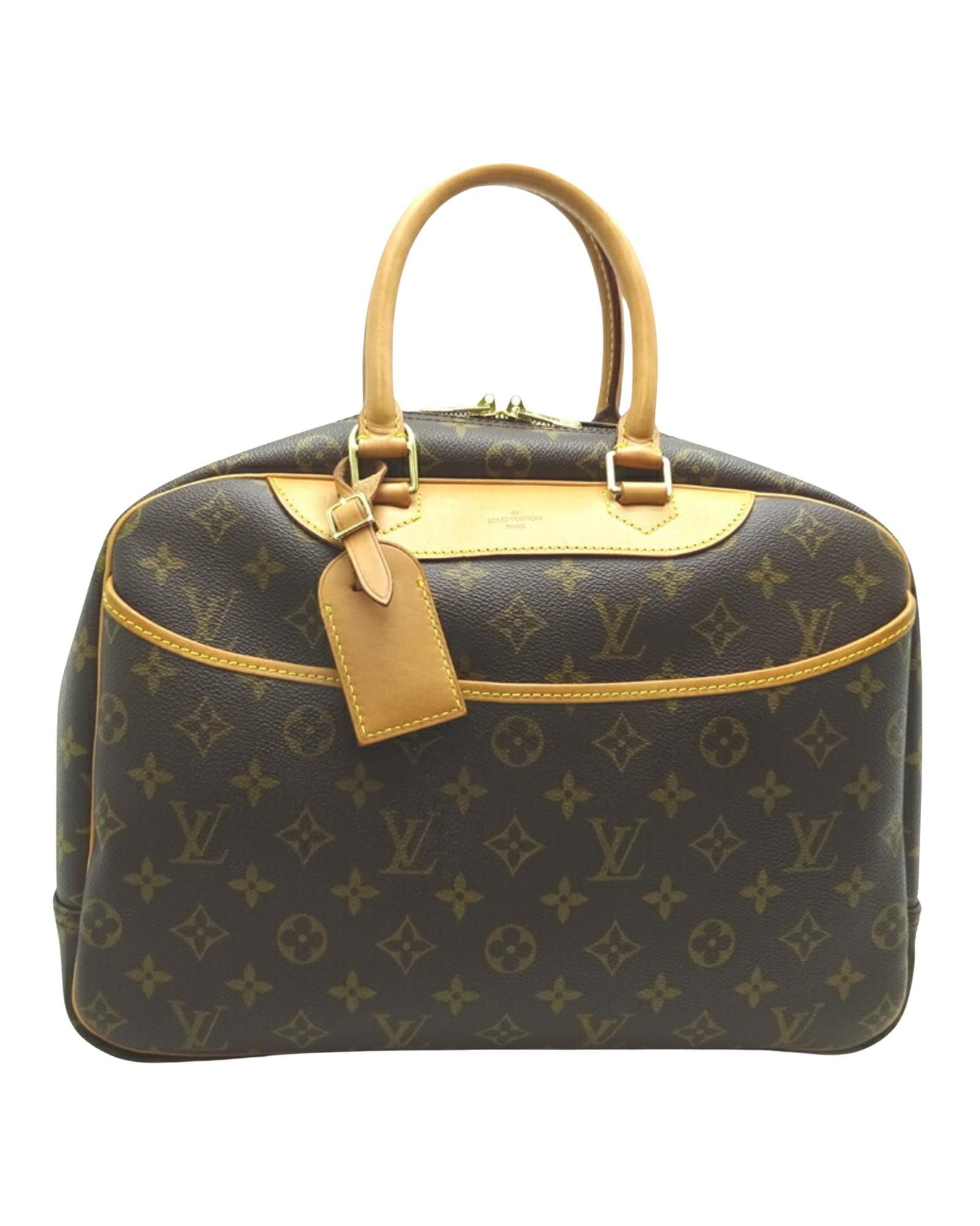 image of Classic And Versatile Louis Vuitton Deauville Handbag in Brown, Women's