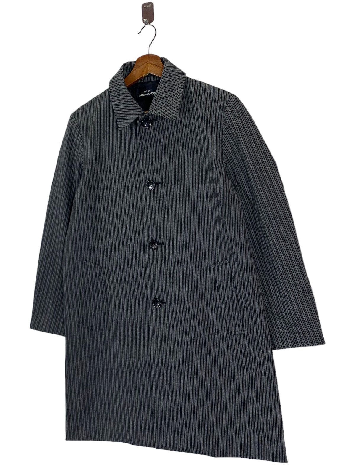 Comme des Garcons × Comme des Garcons Homme VINTAGE 1999 COMME DES GARCONS TRICOTS BUTTON LONG JACKET Size M / US 6-8 / IT 42-44 - 2 Thumbnail