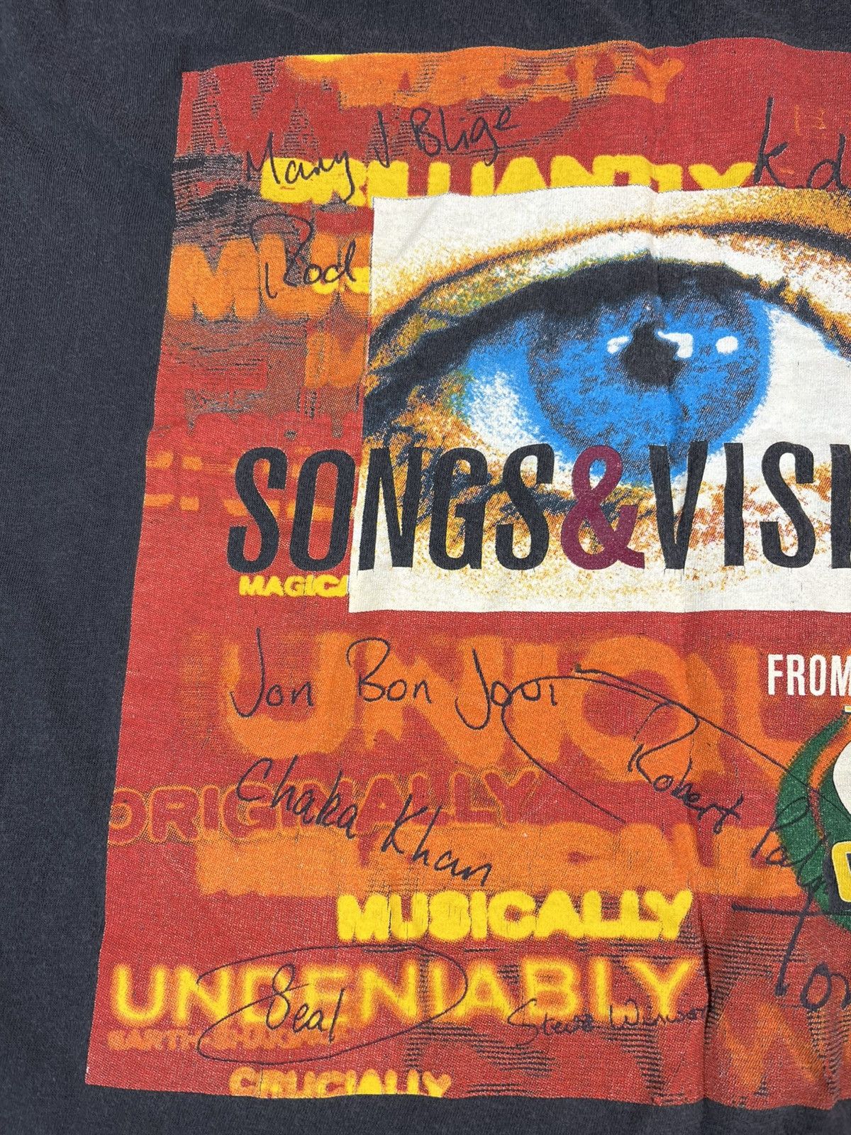 Band Tees Vintage 1997 Songs & Visions Shirt Carlsberg Concert Size US L / EU 52-54 / 3 - 3 Thumbnail