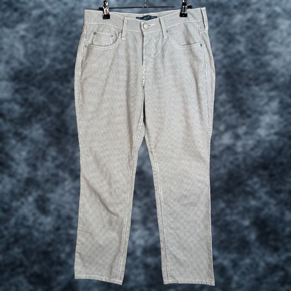 Levi's VINTAGE Levi's 505 Jeans Women's Straight Leg Cotton Blend Size 27 x 30 White Gray Size 27" / US 4 / IT 40 - 1 Thumbnail
