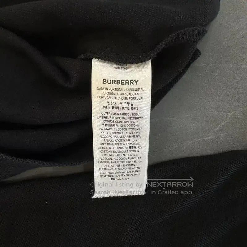 Burberry Burberry Black Cotton Long Sleeve Polo. Size US XXL / EU 58 / 5 - 6 Thumbnail