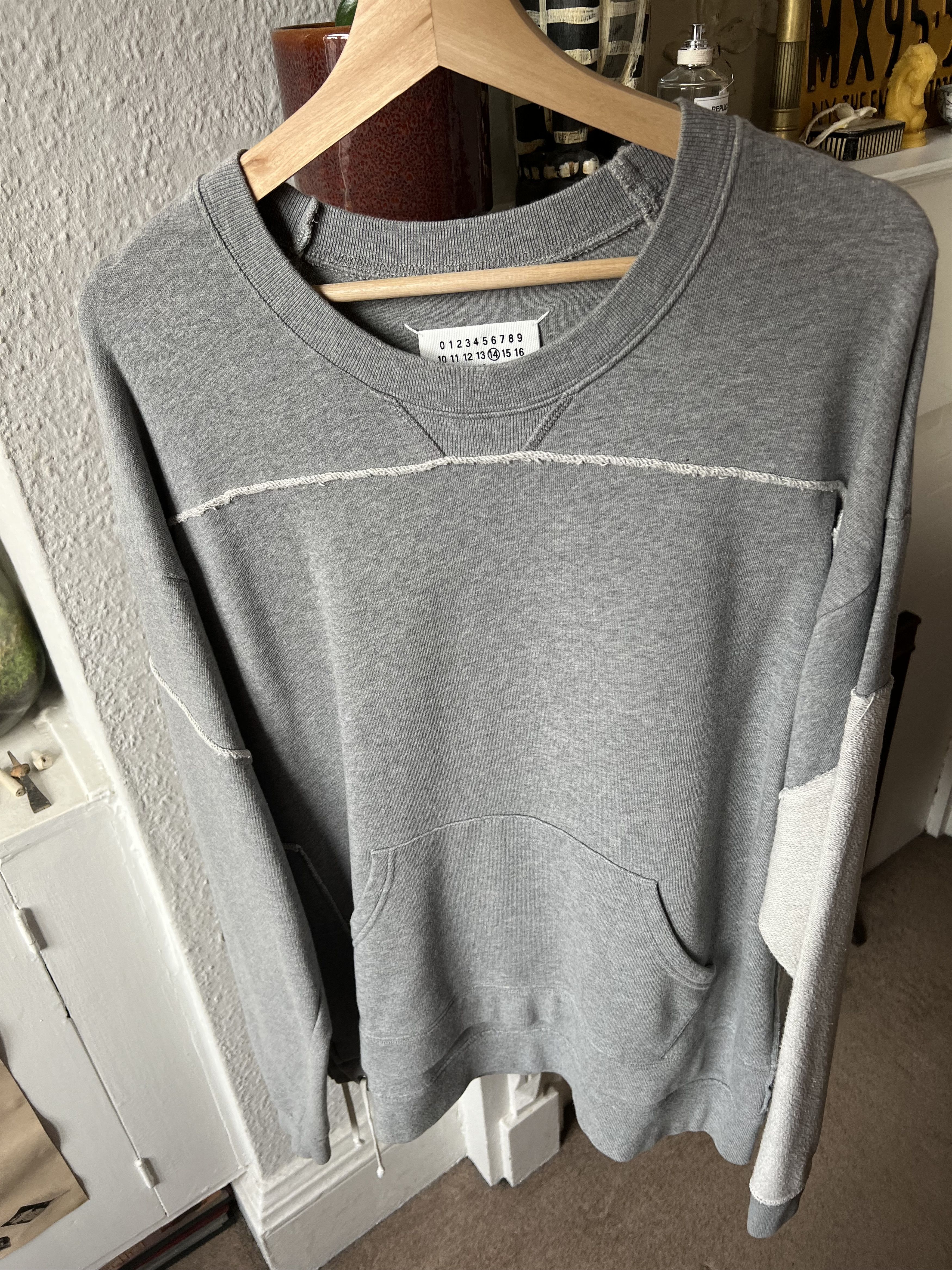 Maison Margiela Maison Martin Margiela Patchwork Inside Out Sweatshirt Size US M / EU 48-50 / 2 - 1 Thumbnail
