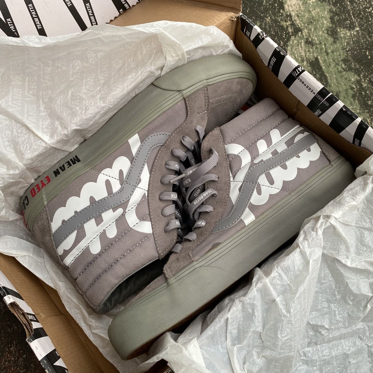 Vans Vans sk8 hi patta frost grey Size US 11 / EU 44 - 10 Thumbnail