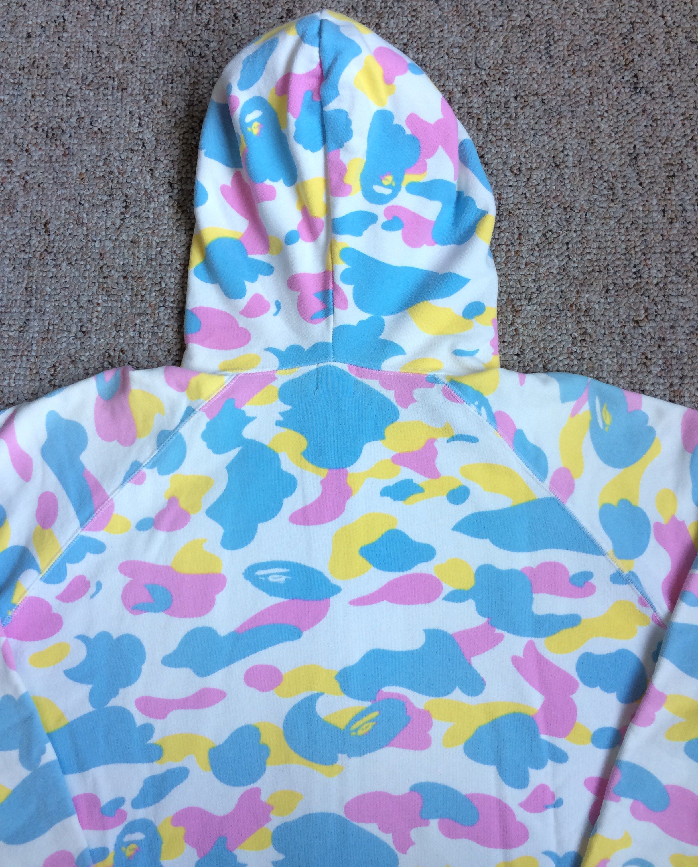 Bape OG Bape Cotton Candy Camo Full Zip Hoodie Size US L / EU 52-54 / 3 - 7 Thumbnail