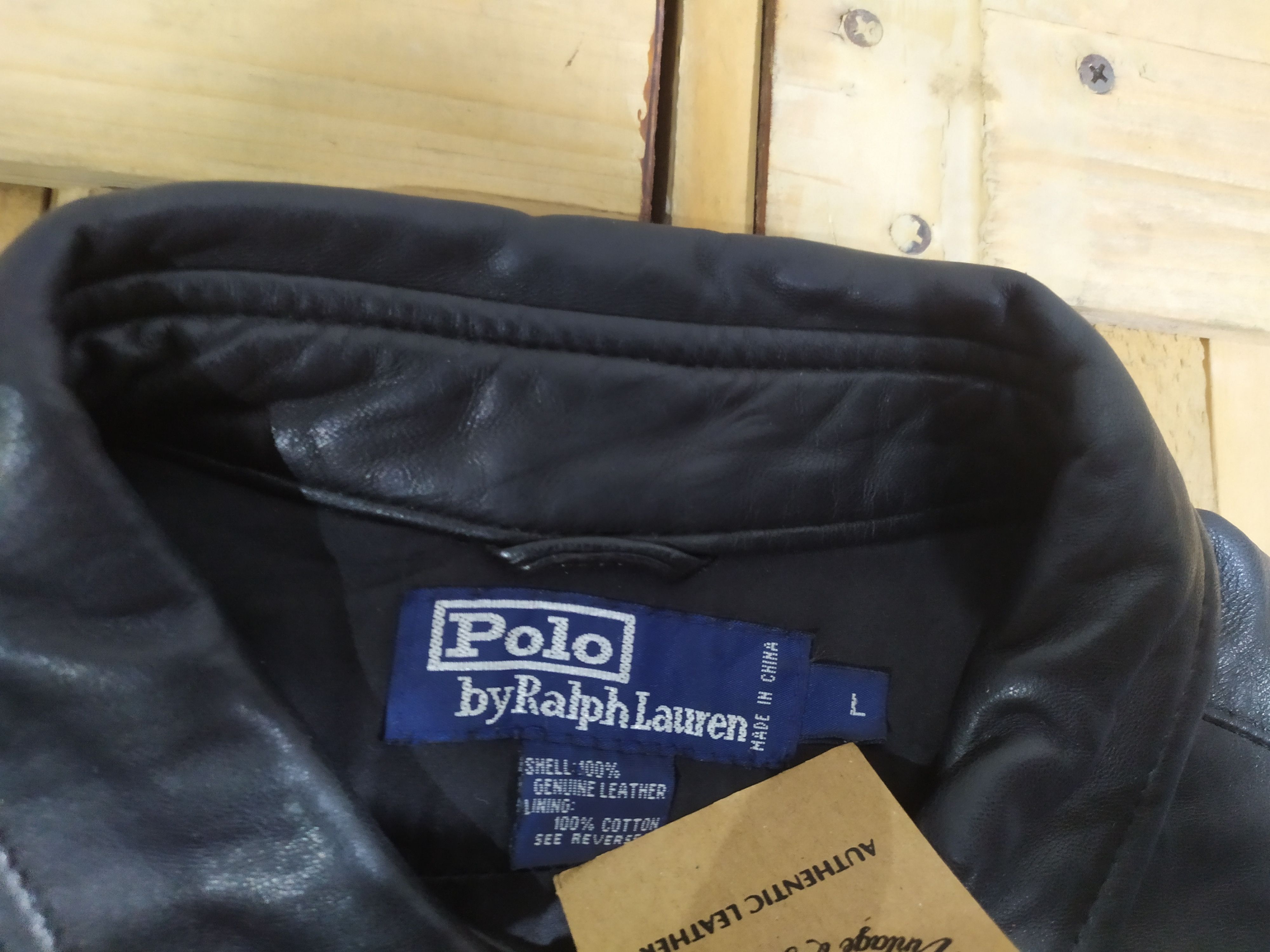 Polo Ralph Lauren × RRL Ralph Lauren POLO RALPH LAUREN LEATHER BLACK SHIRT JACKET Size US L / EU 52-54 / 3 - 2 Thumbnail