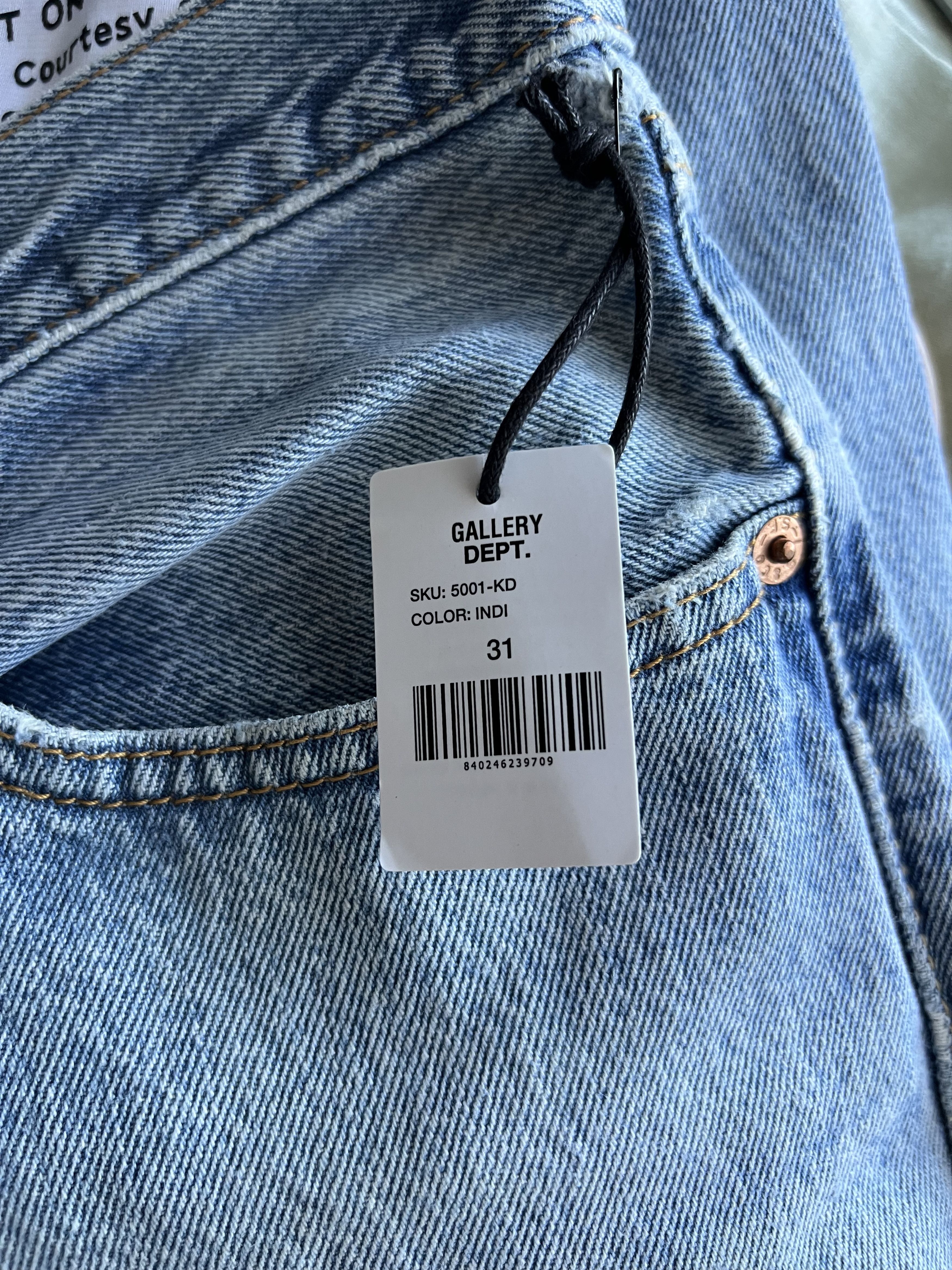 Gallery Dept. Gallery Dept. Ken Paneled Jeans in Indigo Size US 31 - 10 Thumbnail