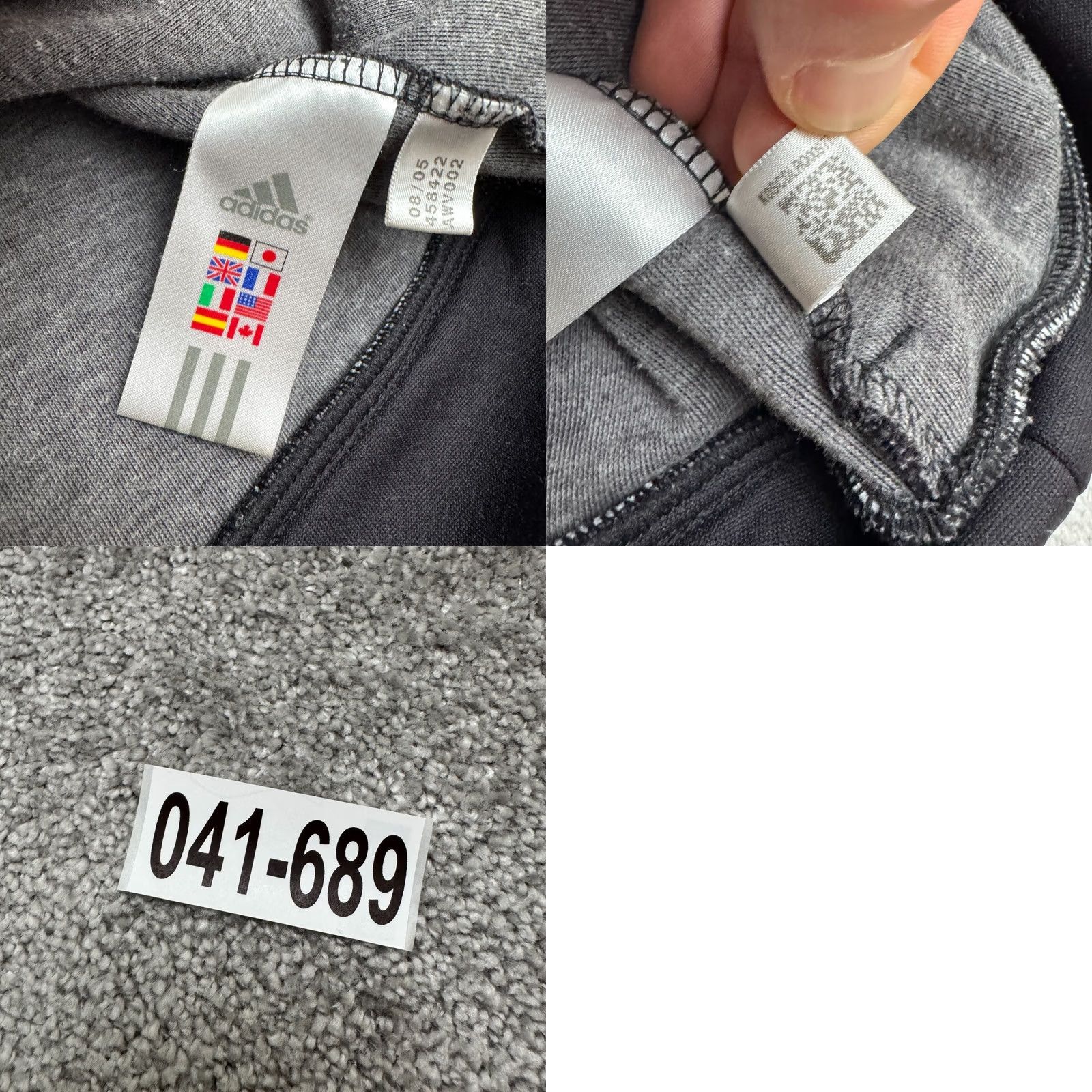 Adidas VINTAGE adidas Track Jacket Mens XL Black White Full Zip Active Size US XL / EU 56 / 4 - 9 Thumbnail