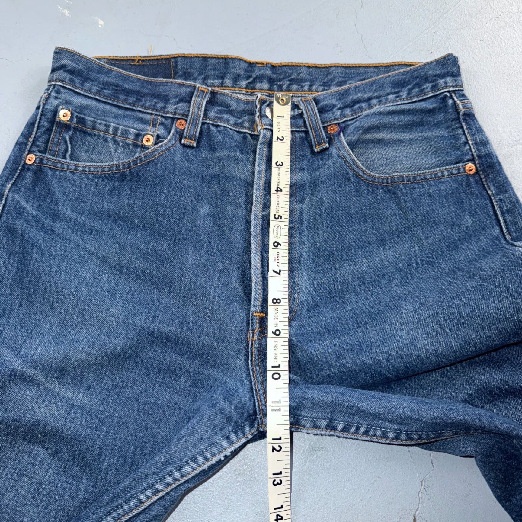 Levi's VINTAGE Levi's 501 Jeans Straight Blue 90s USA Men 32x36 Regular XX Button Closure 5-Pocket Denim Cotton Classic Inseam 36 Size US 32 / EU 48 - 7 Thumbnail