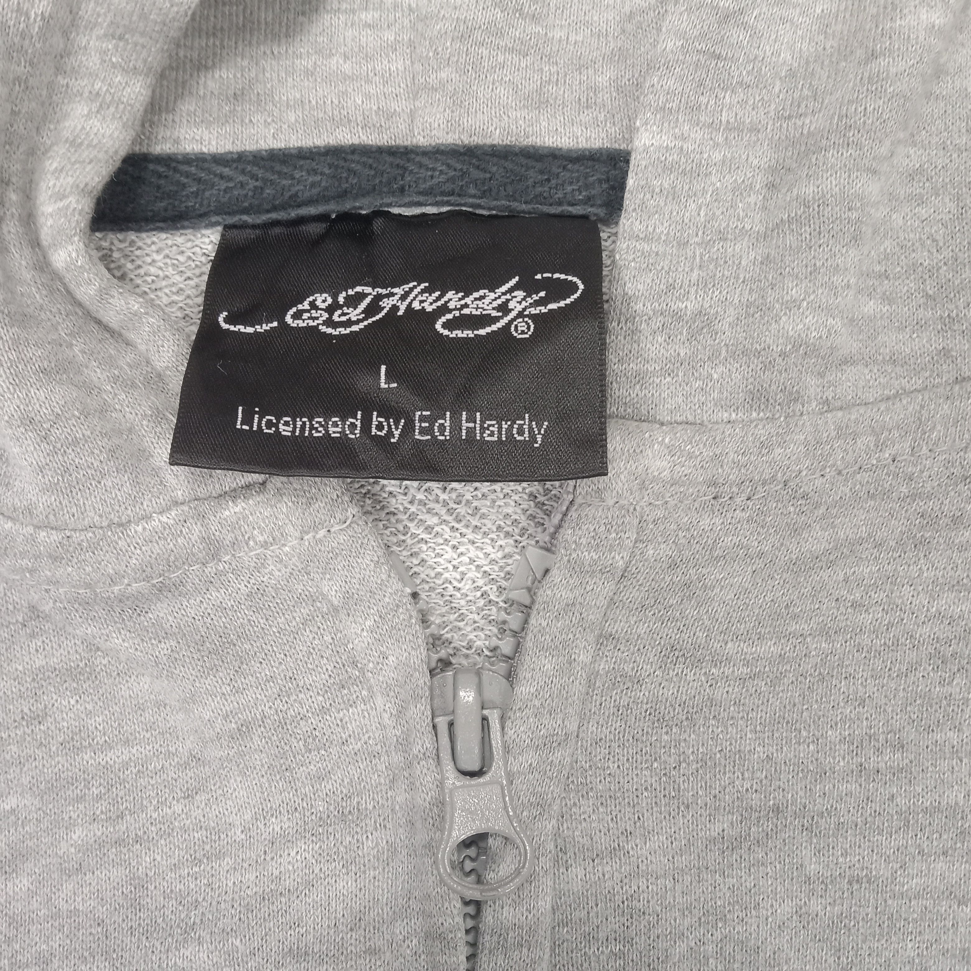 Christian Audigier × Ed Hardy × Vintage Ed Hardy Skulls Design Streetwear Zipper Hoodies Size US M / EU 48-50 / 2 - 6 Thumbnail