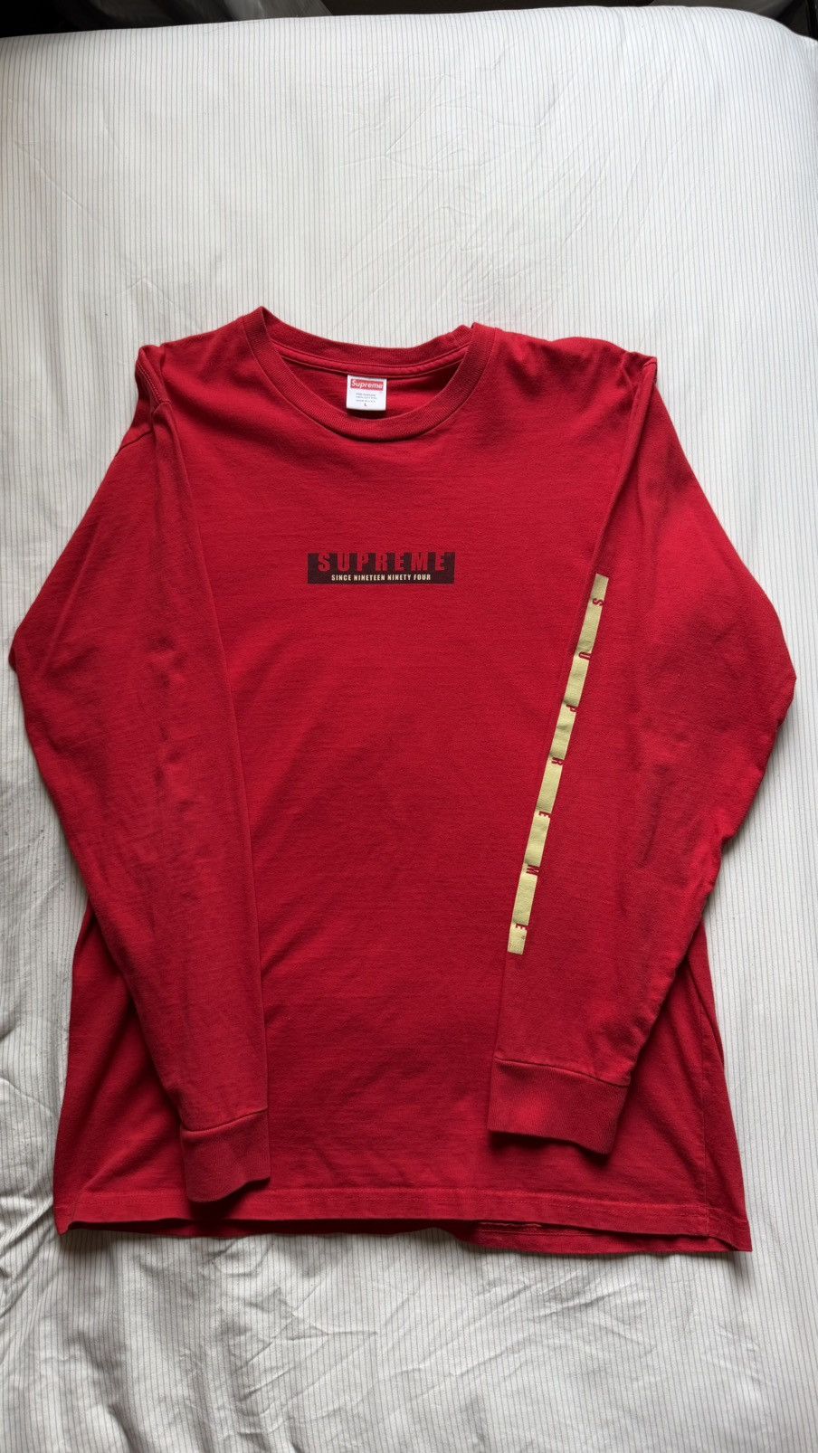 Supreme Supreme 1994 Long Sleeve FW18 Size US L / EU 52-54 / 3 - 1 Thumbnail