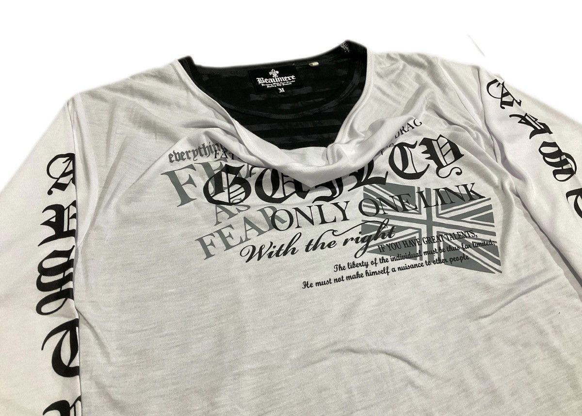 Beaumere Double Layer Asymmetrical Poem Shirt