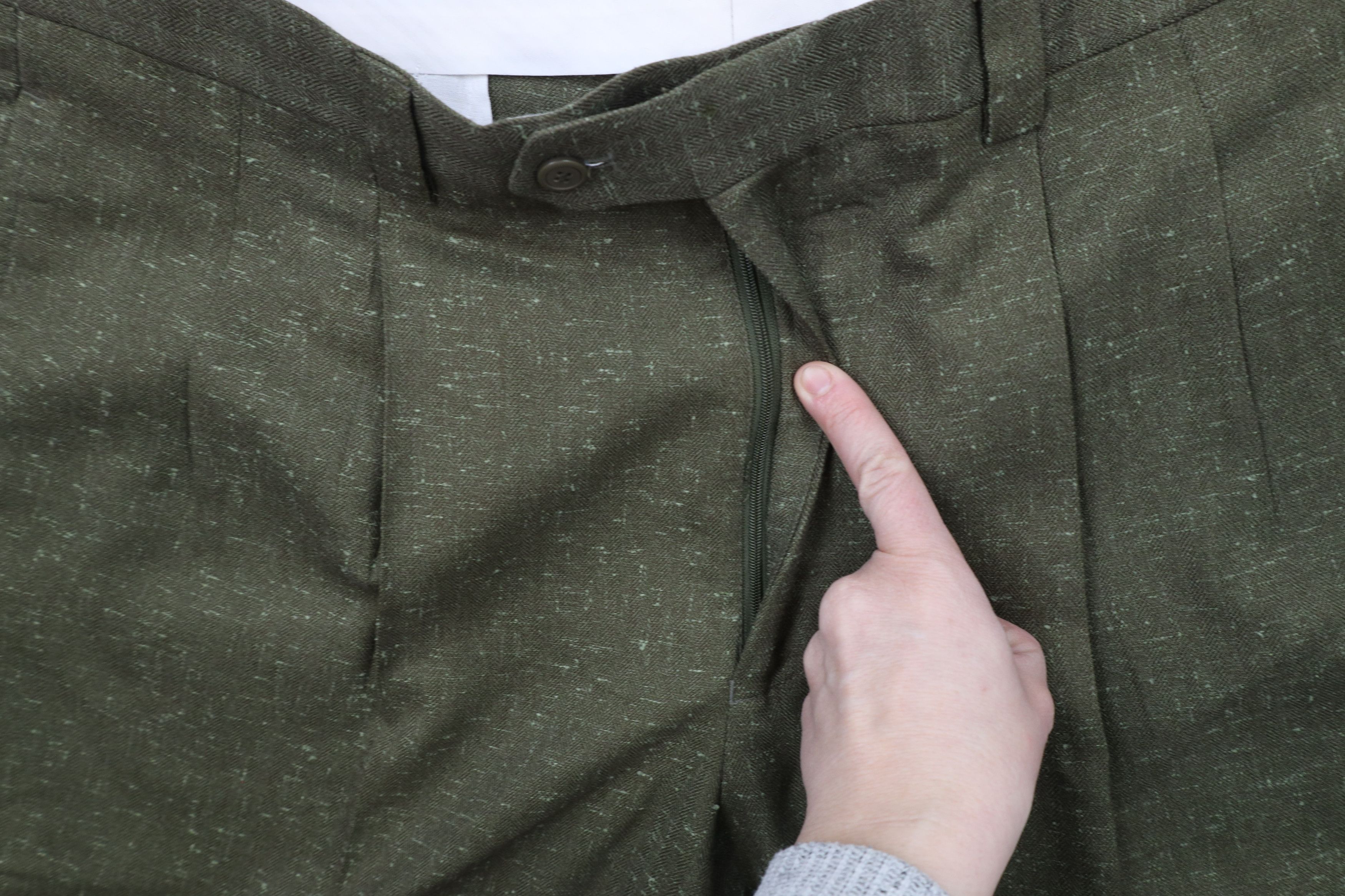 Vintage Vintage 90s Rockabilly Atomic Fleck Wide Leg Chino Pants Size US 38 / EU 54 - 6 Thumbnail