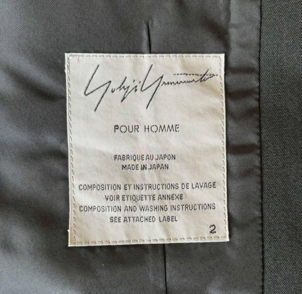 Yohji Yamamoto Yohji Yamamoto 14ss Rain-Washed Back-Zip Wool Blazer K4 Size US M / EU 48-50 / 2 - 7 Thumbnail