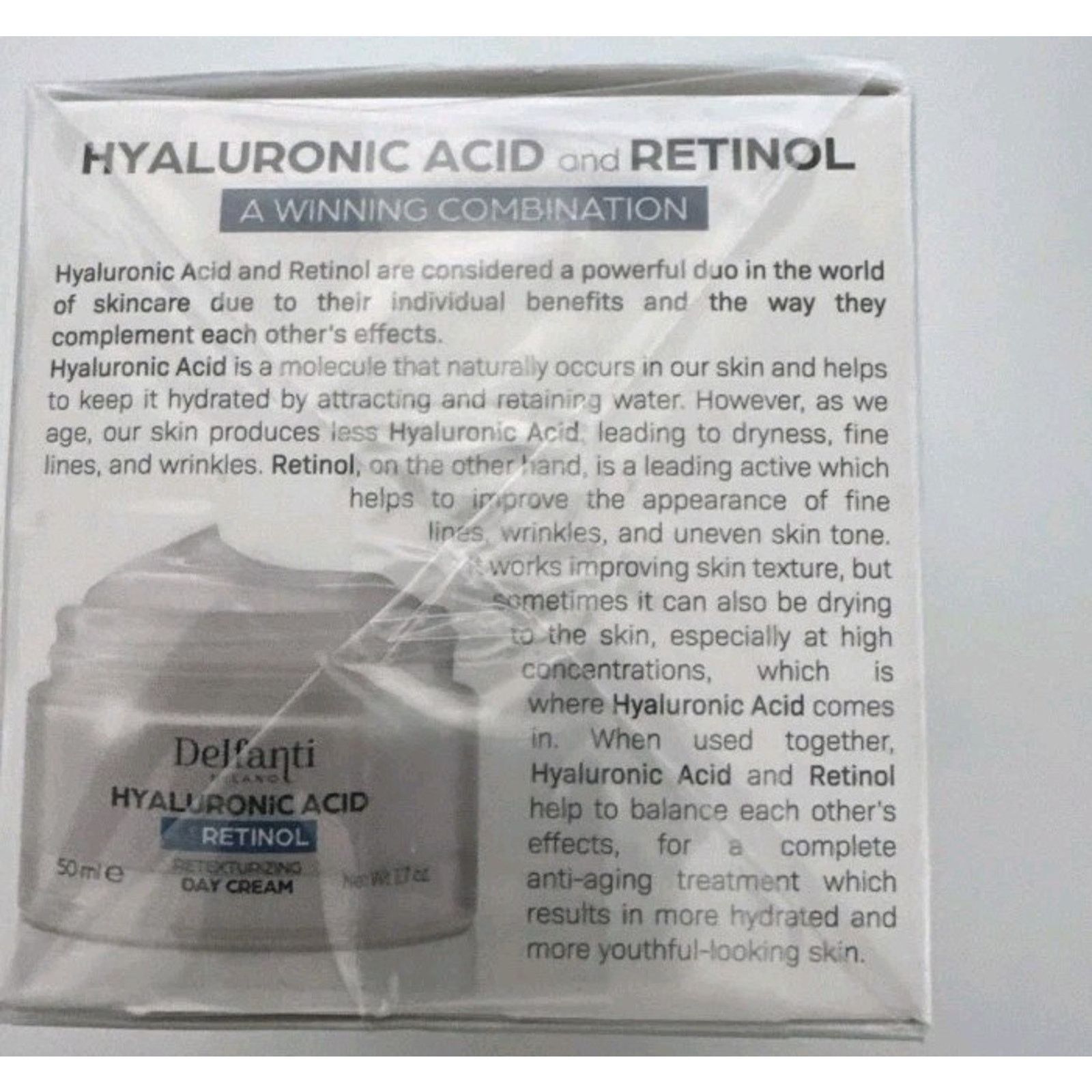 Other Delfanti Milano Hyaluronic Acid & Retinol Day & Night Cream Size ONE SIZE - 5 Thumbnail