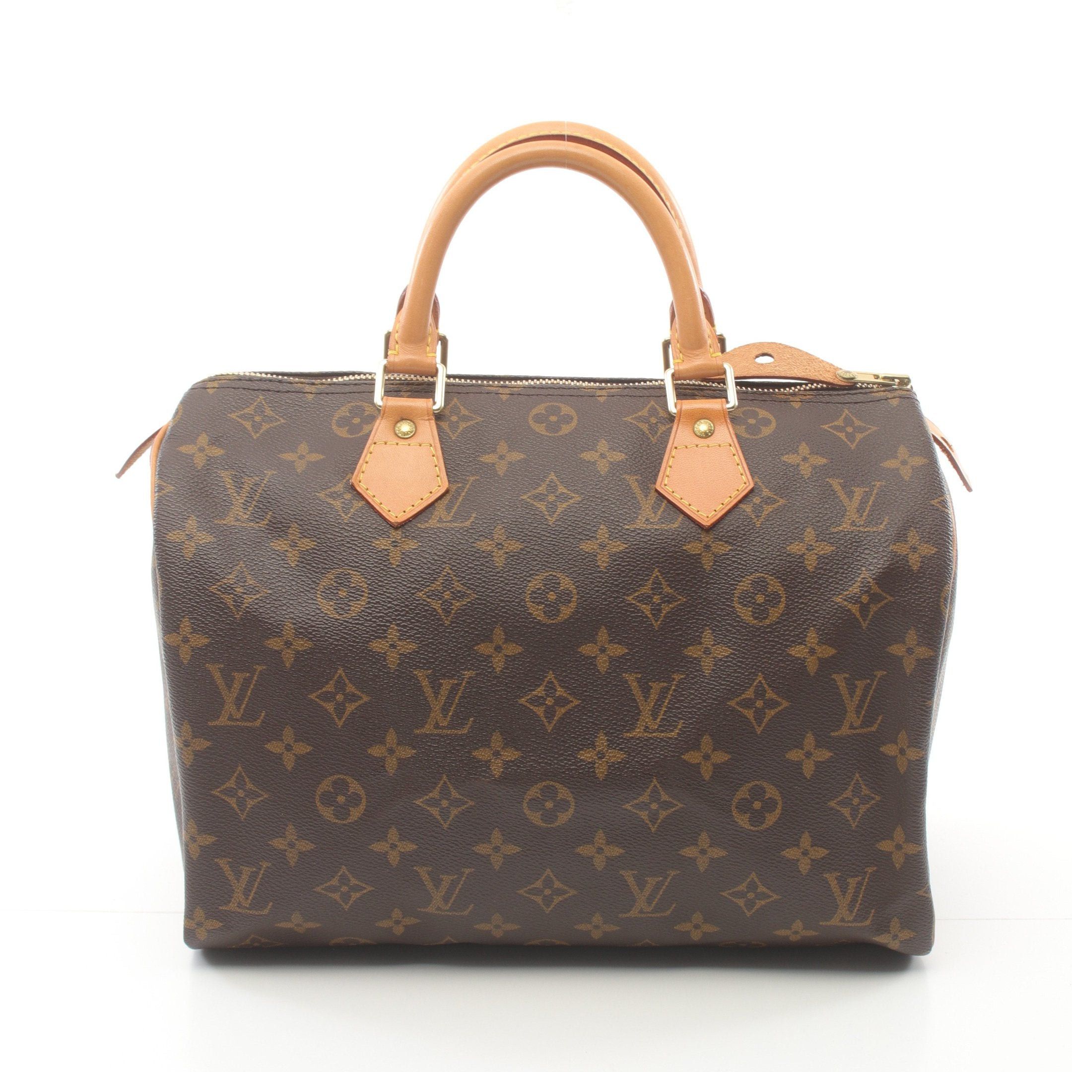 Louis Vuitton Louis Vuitton Speedy 30 Monogram Handbag Leather Brown Size ONE SIZE - 1 Thumbnail
